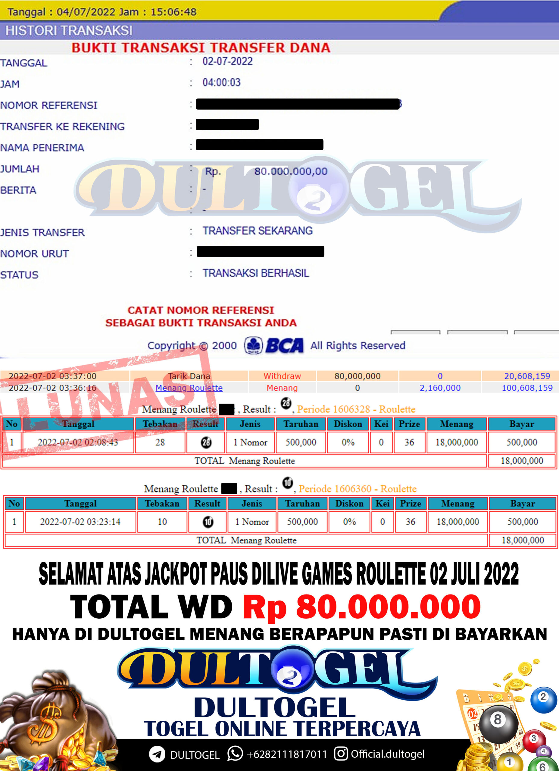 BUKTI JP DULTOGEL 2 JULI 2022