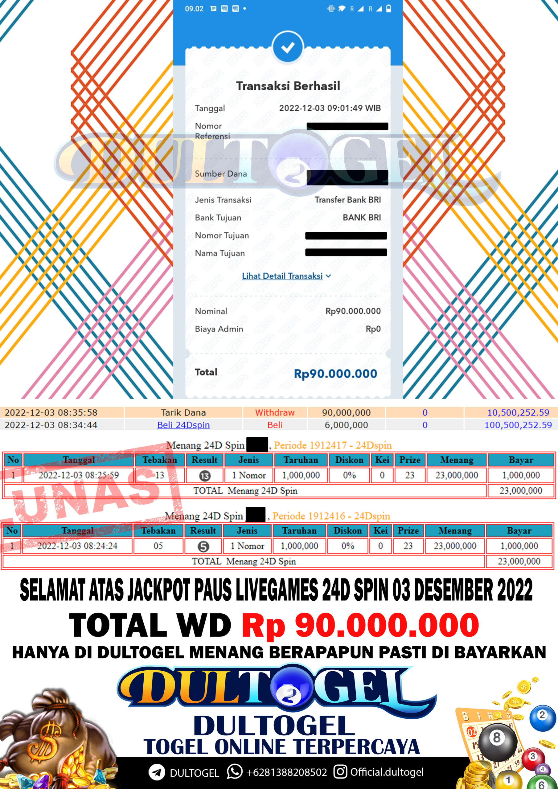 BUKTI JP DULTOGEL 3 DESEMBER 2022