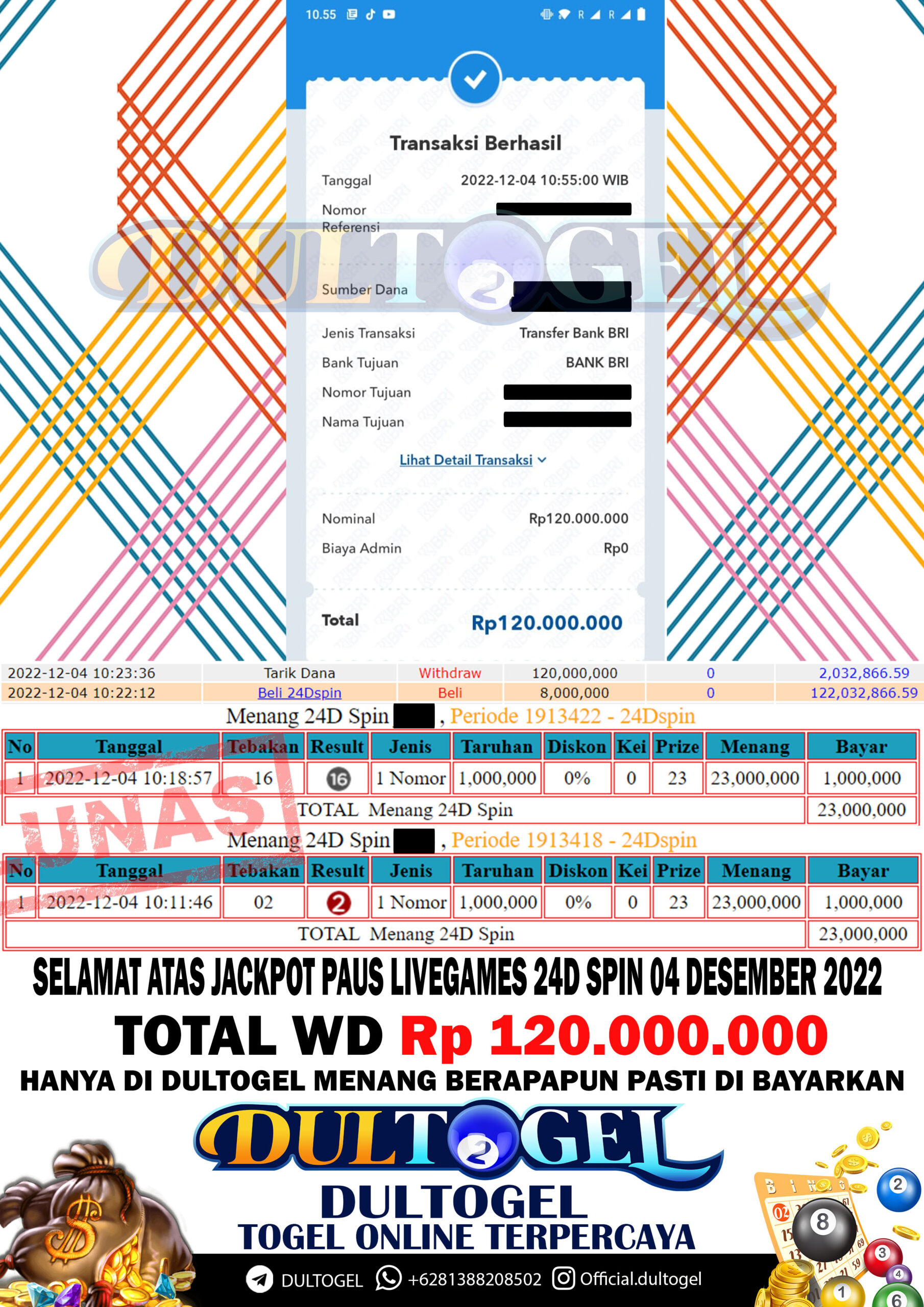 BUKTI JP DULTOGEL 4 DESEMBER 2022