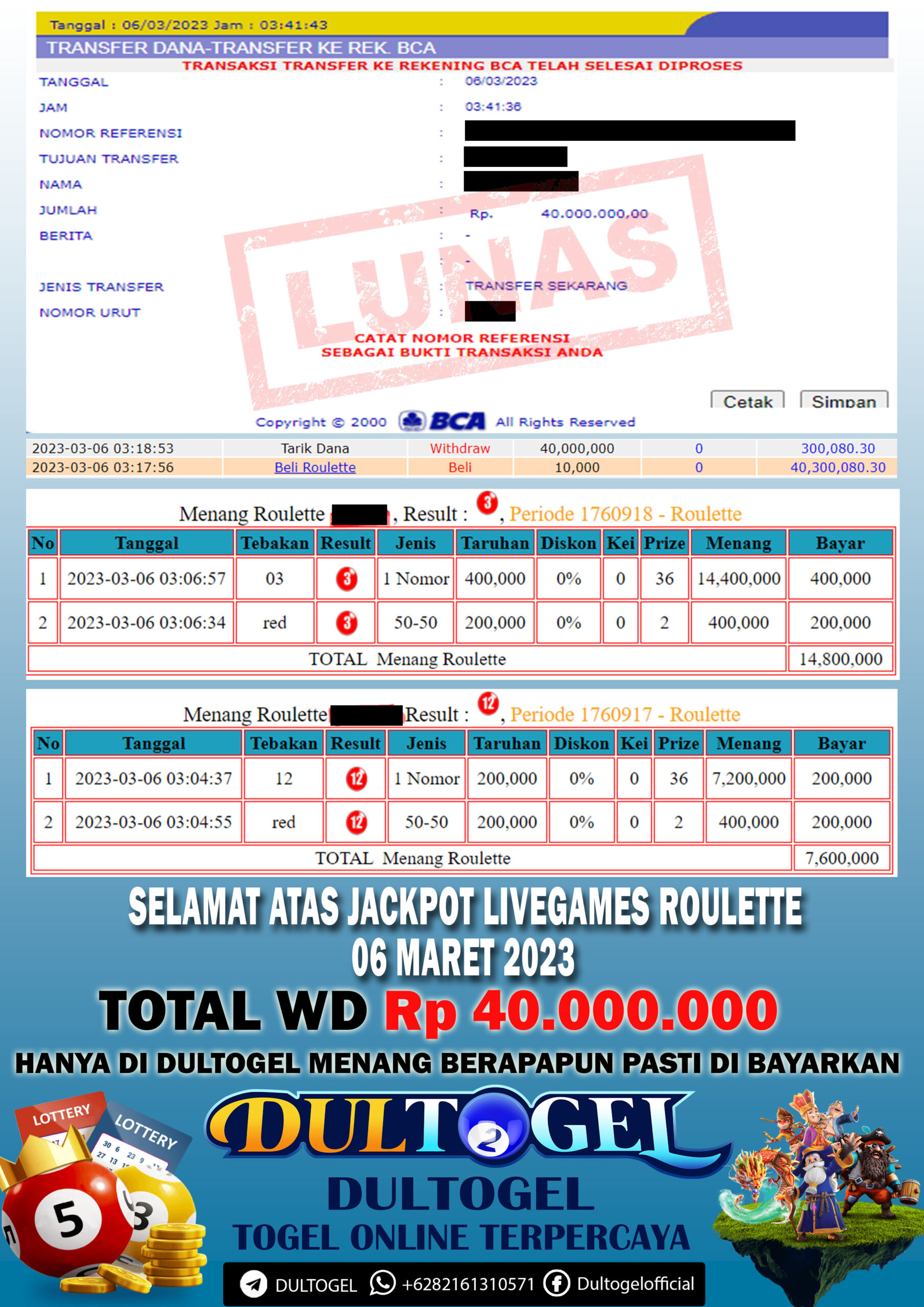 BUKTI JP DULTOGEL 06 MARET 2023
