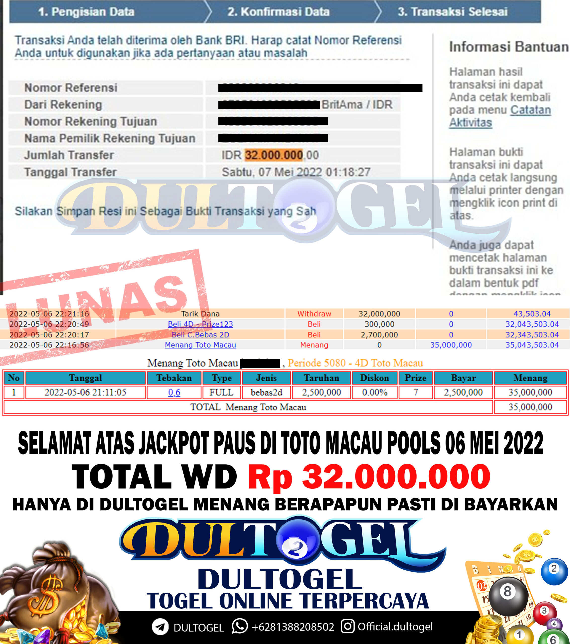 BUKTI JP DULTOGEL 6 MEI 2022