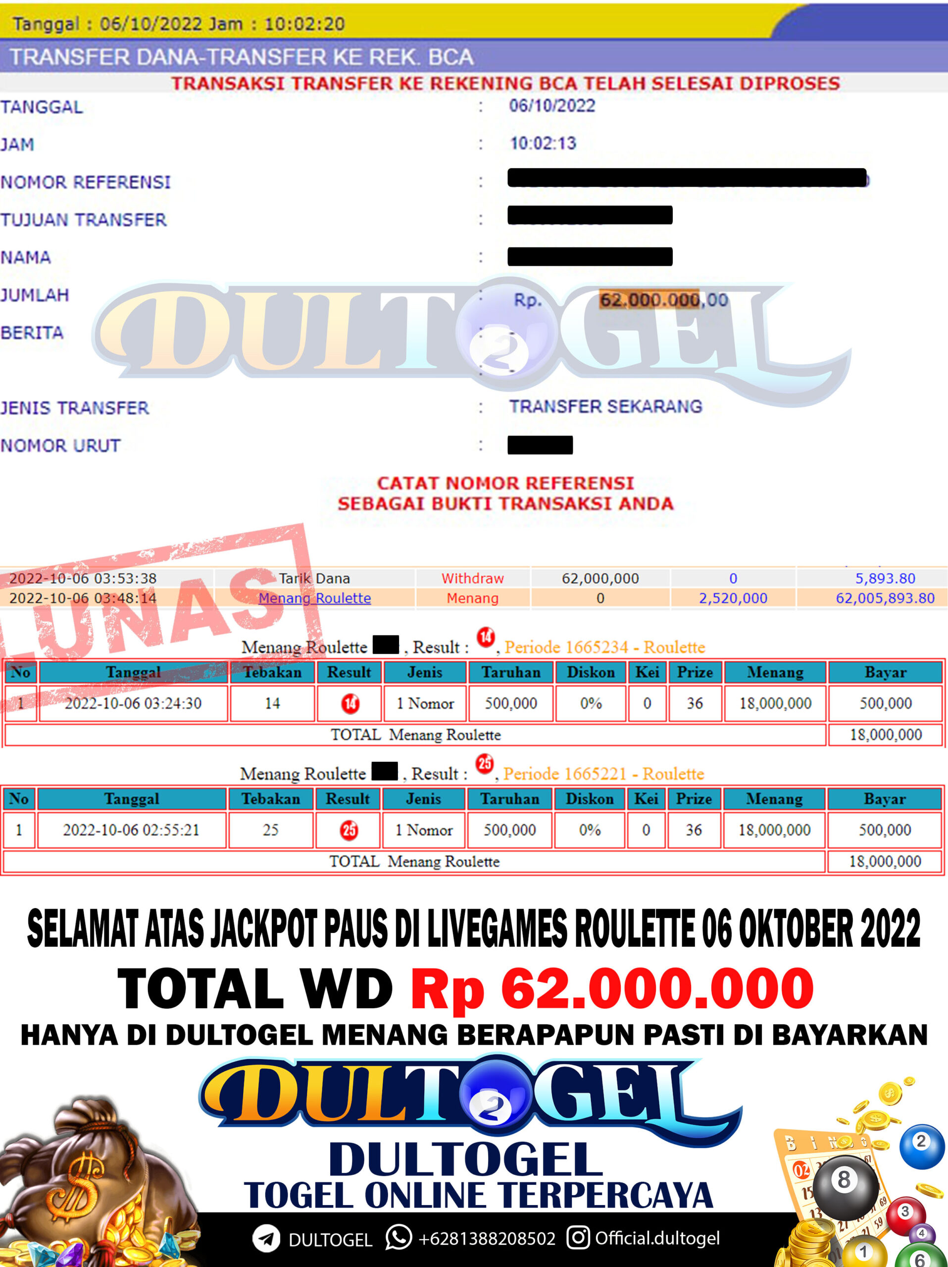 BUKTI JP DULTOGEL 06 OKTOBER 2022