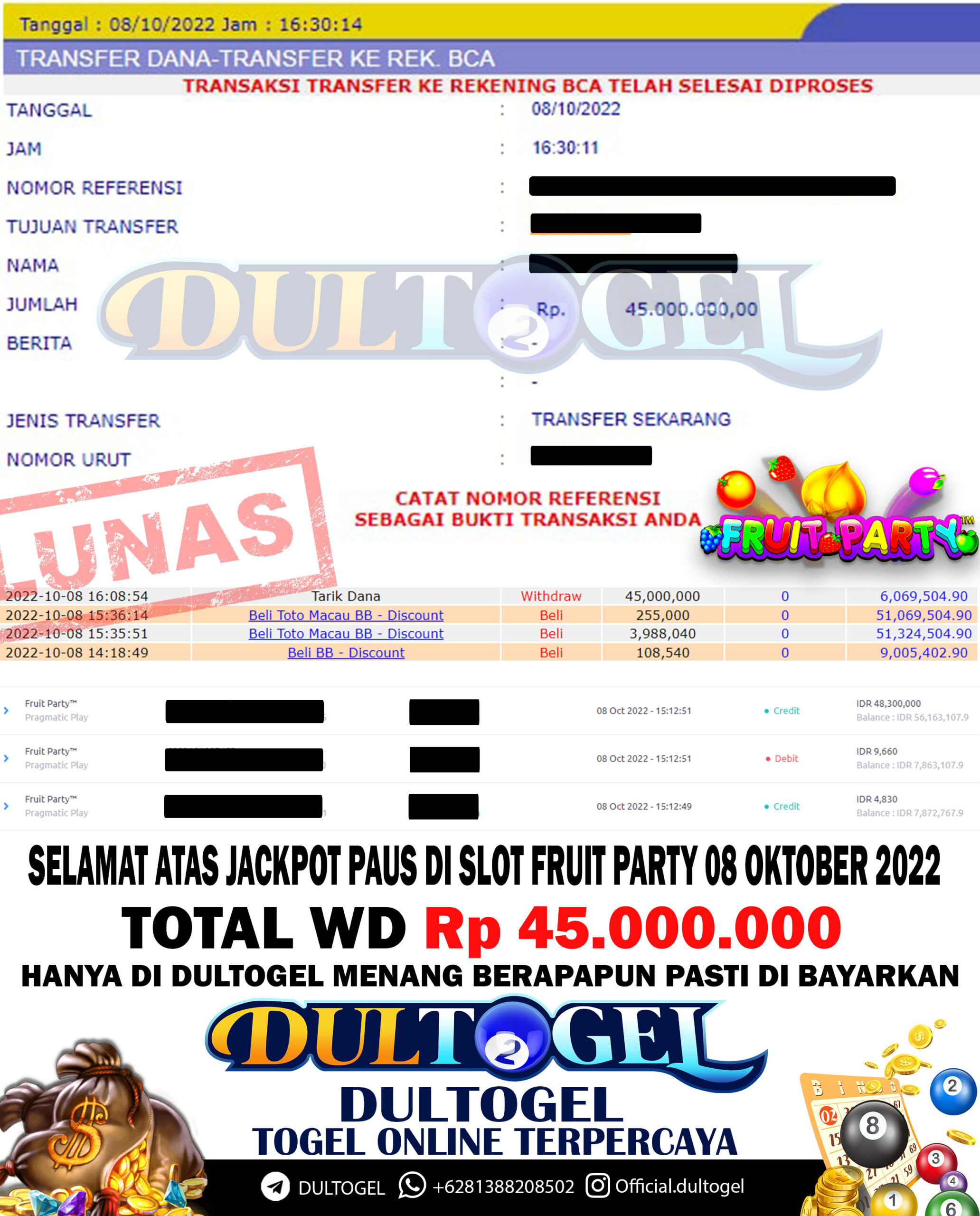BUKTI JP DULTOGEL 08 OKTOBER 2022