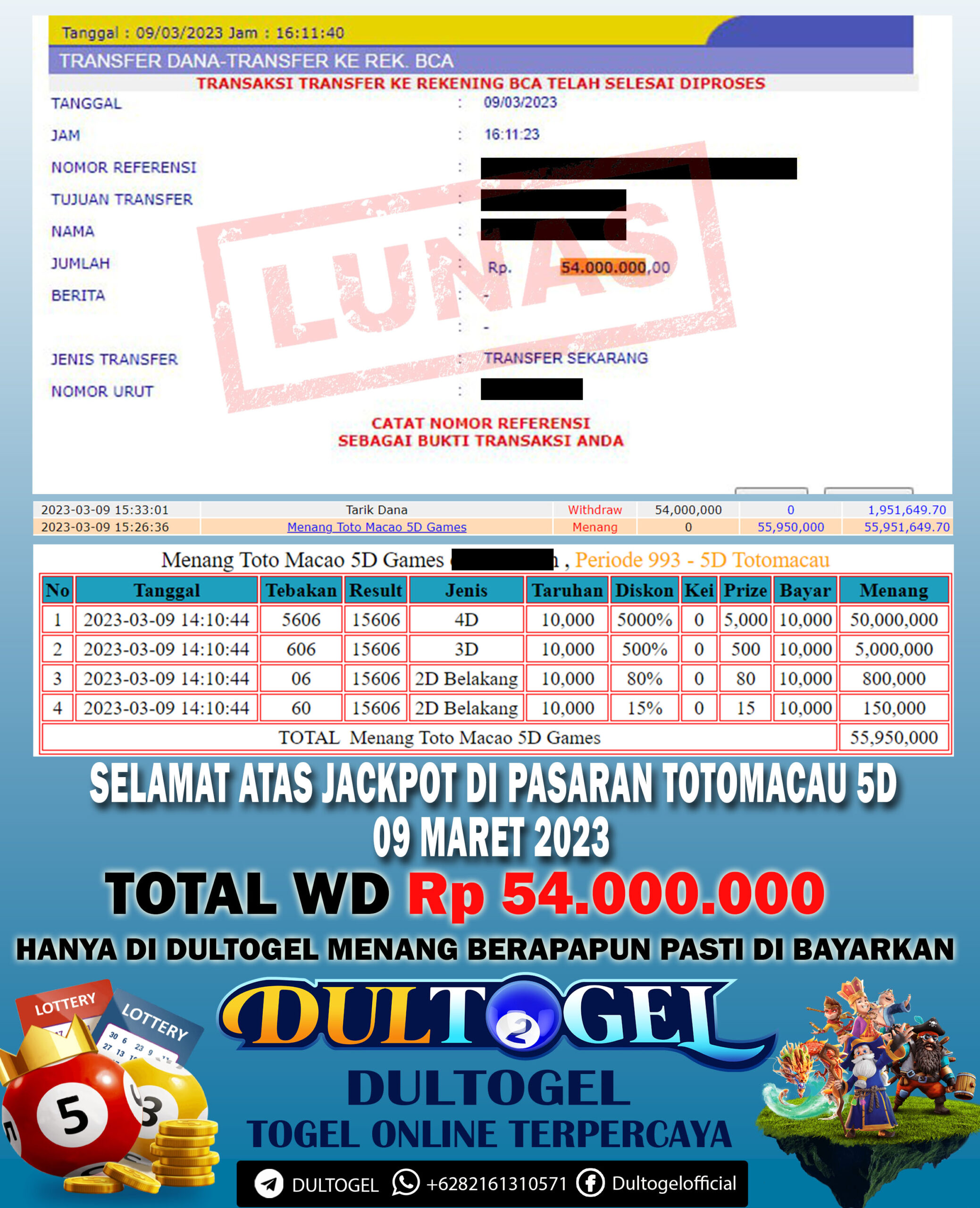 BUKTI JP DULTOGEL 09 MARET 2023