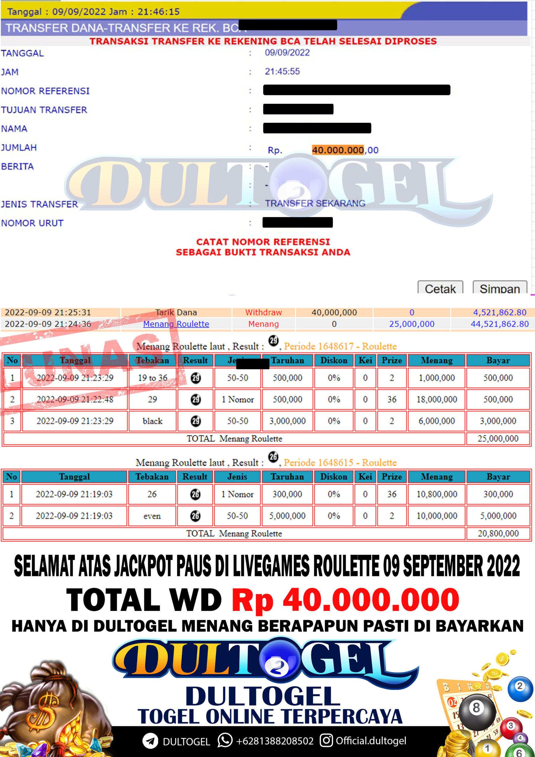 BUKTI JP DULTOGEL 9 SEPTEMBER 2022