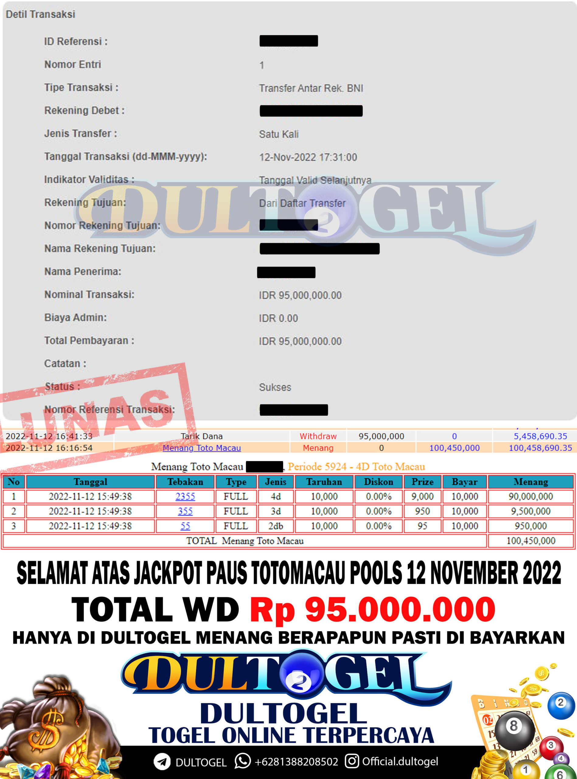 BUKTI JP DULTOGEL 12 NOVEMBER 2022