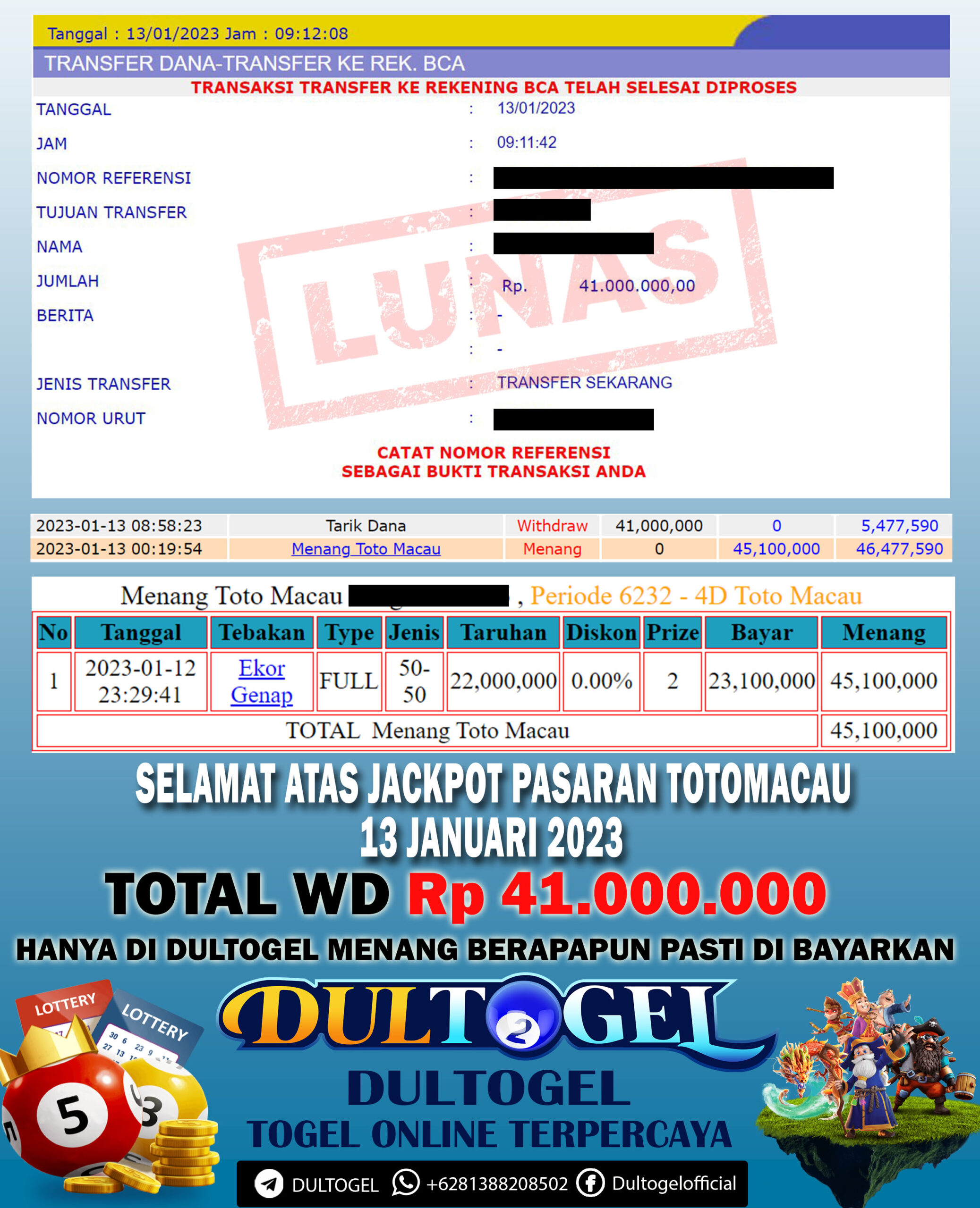 BUKTI JP DULTOGEL 13 JANUARI 2023