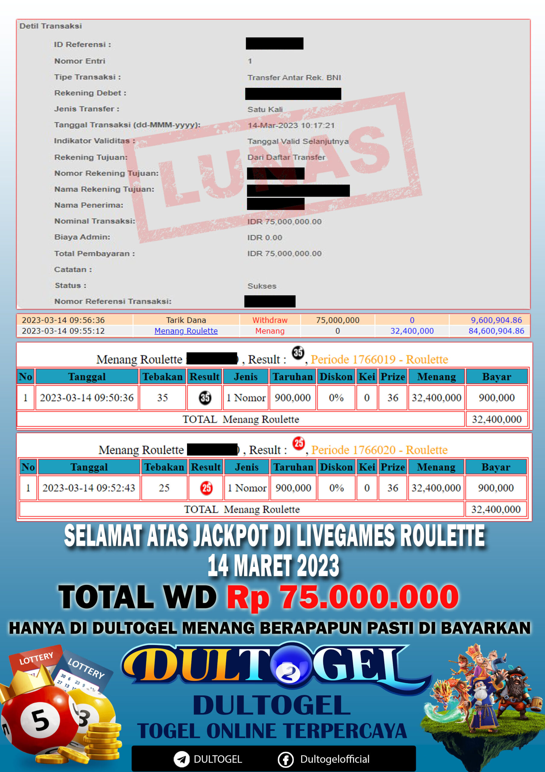 BUKTI JP DULTOGEL 14 MARET 2023