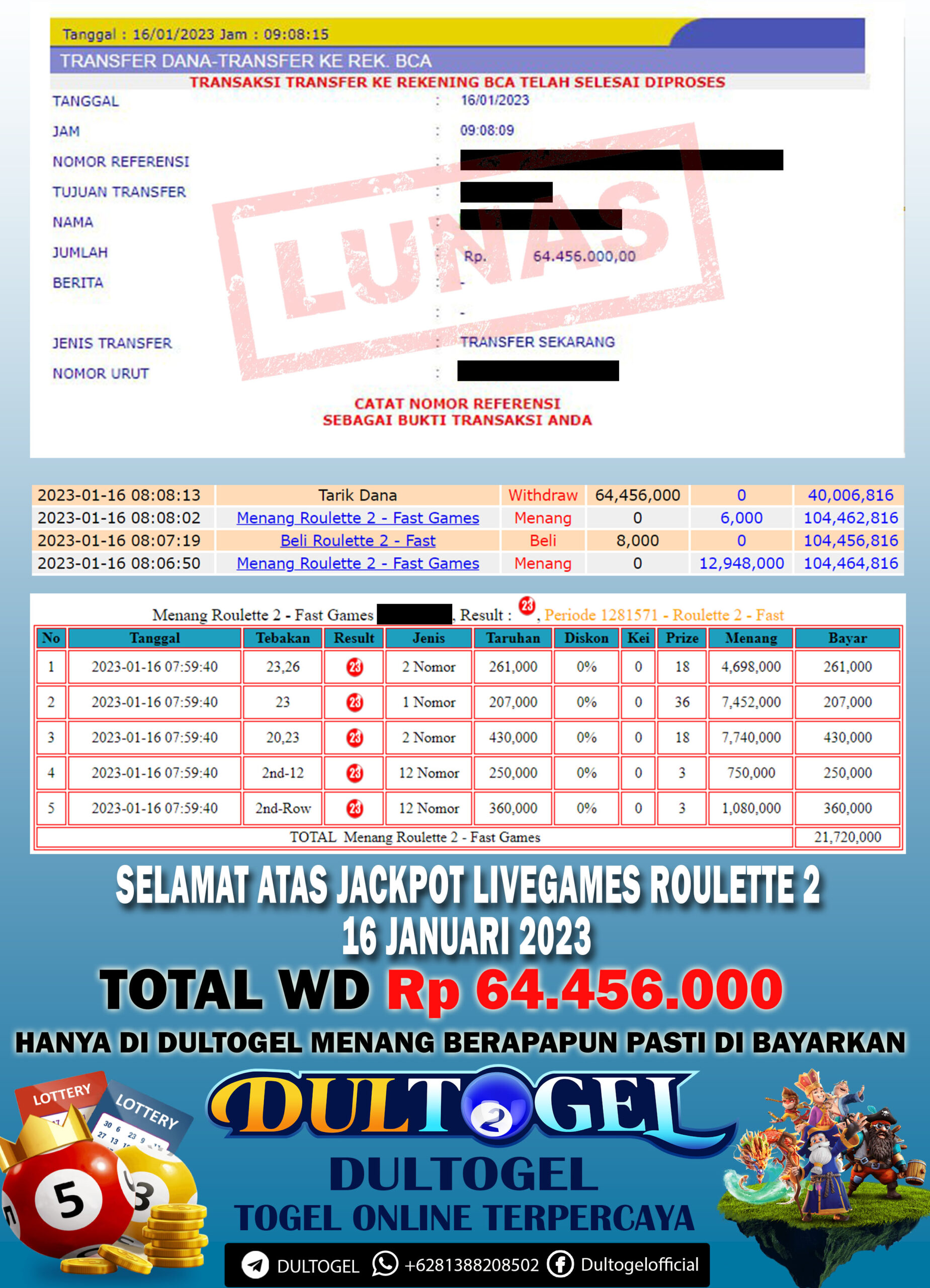 BUKTI JP DULTOGEL 16 JANUARI 2023