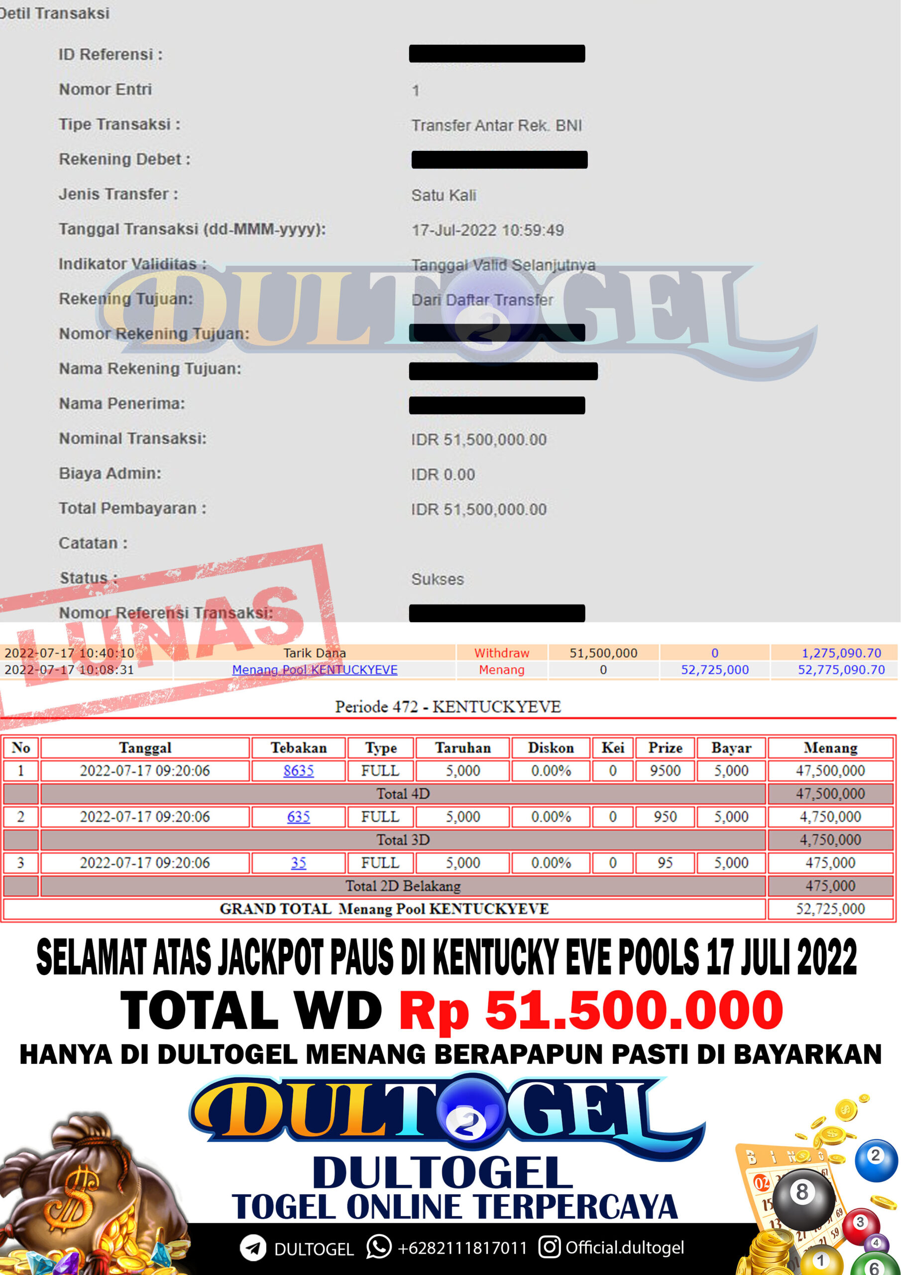 BUKTI JP DULTOGEL 17 JULI 2022