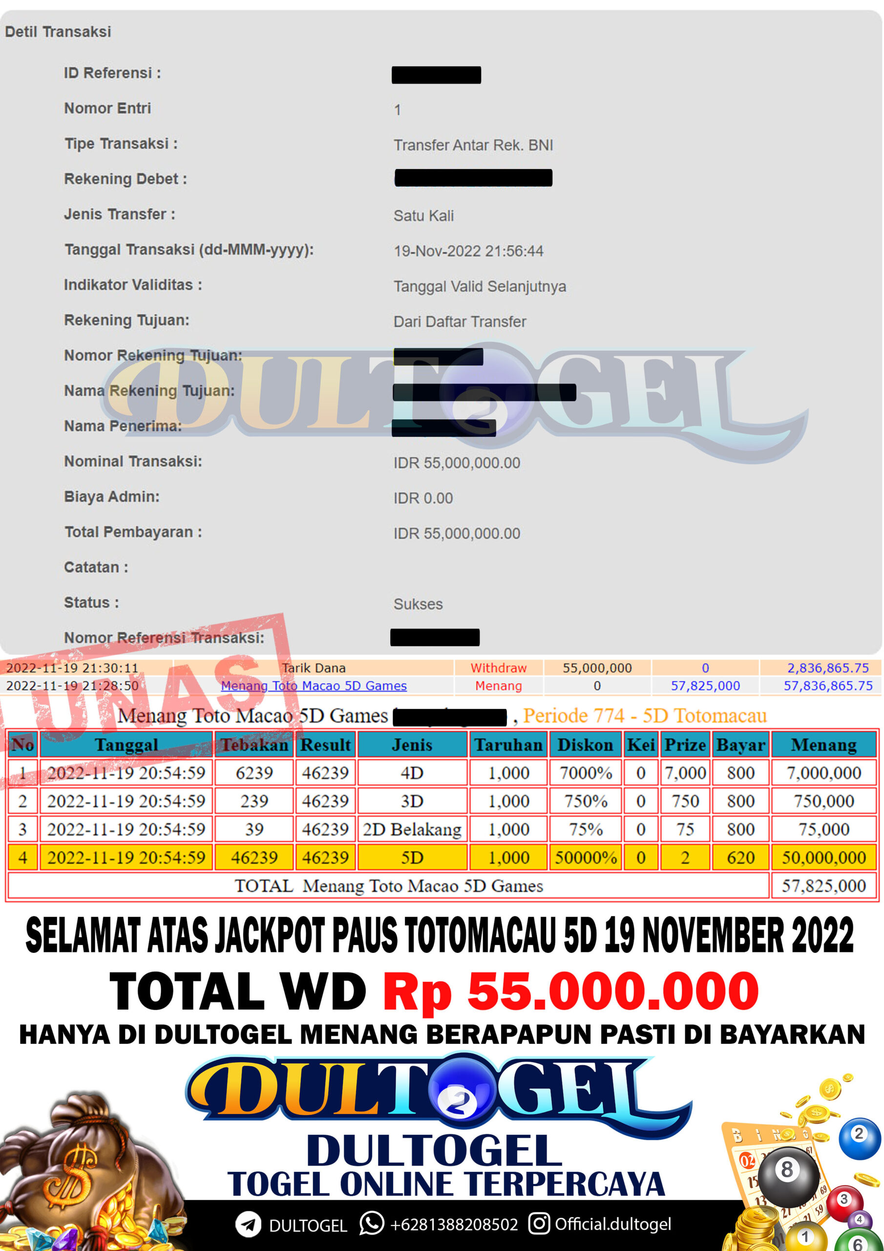 BUKTI JP DULTOGEL 19 NOVEMBER 2022