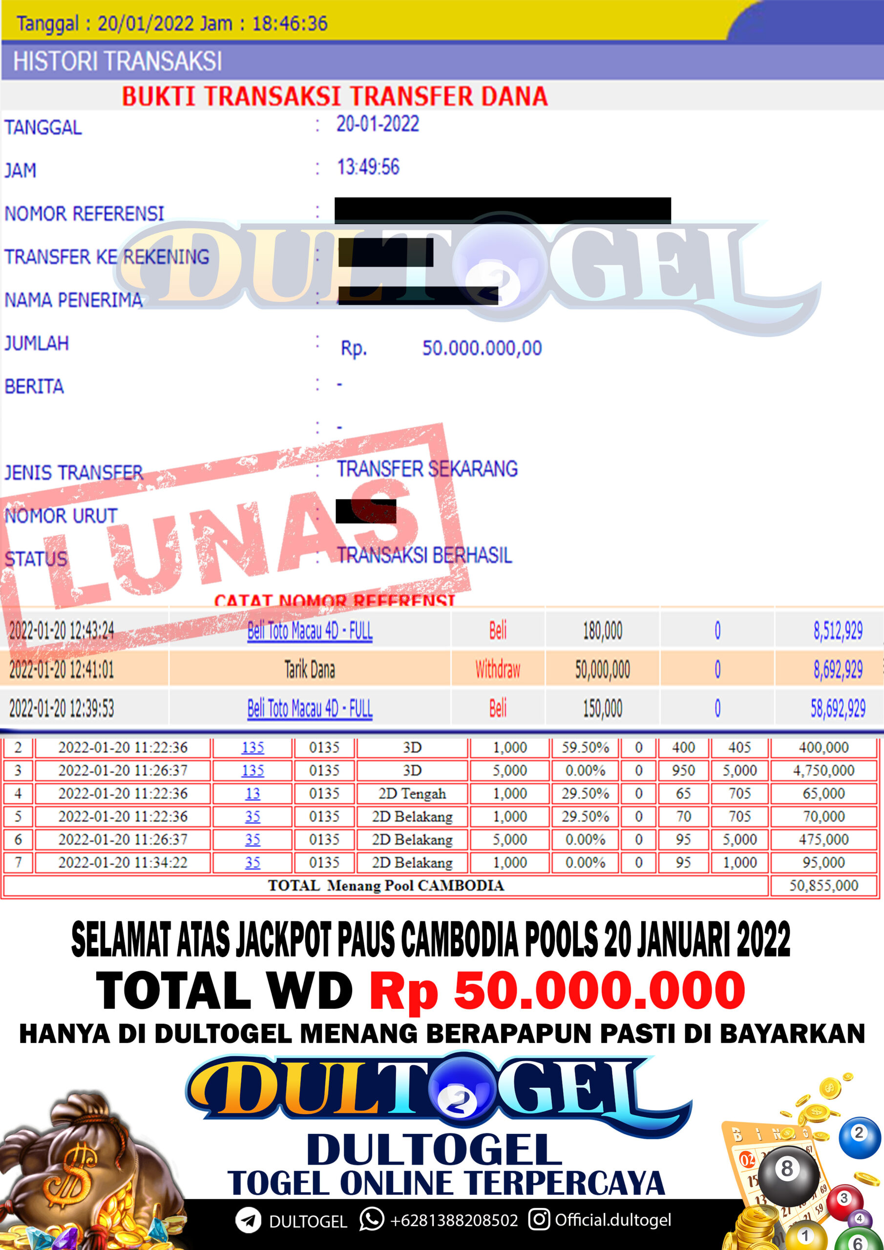 BUKTI JP DULTOGEL 20 JANUARI 2022