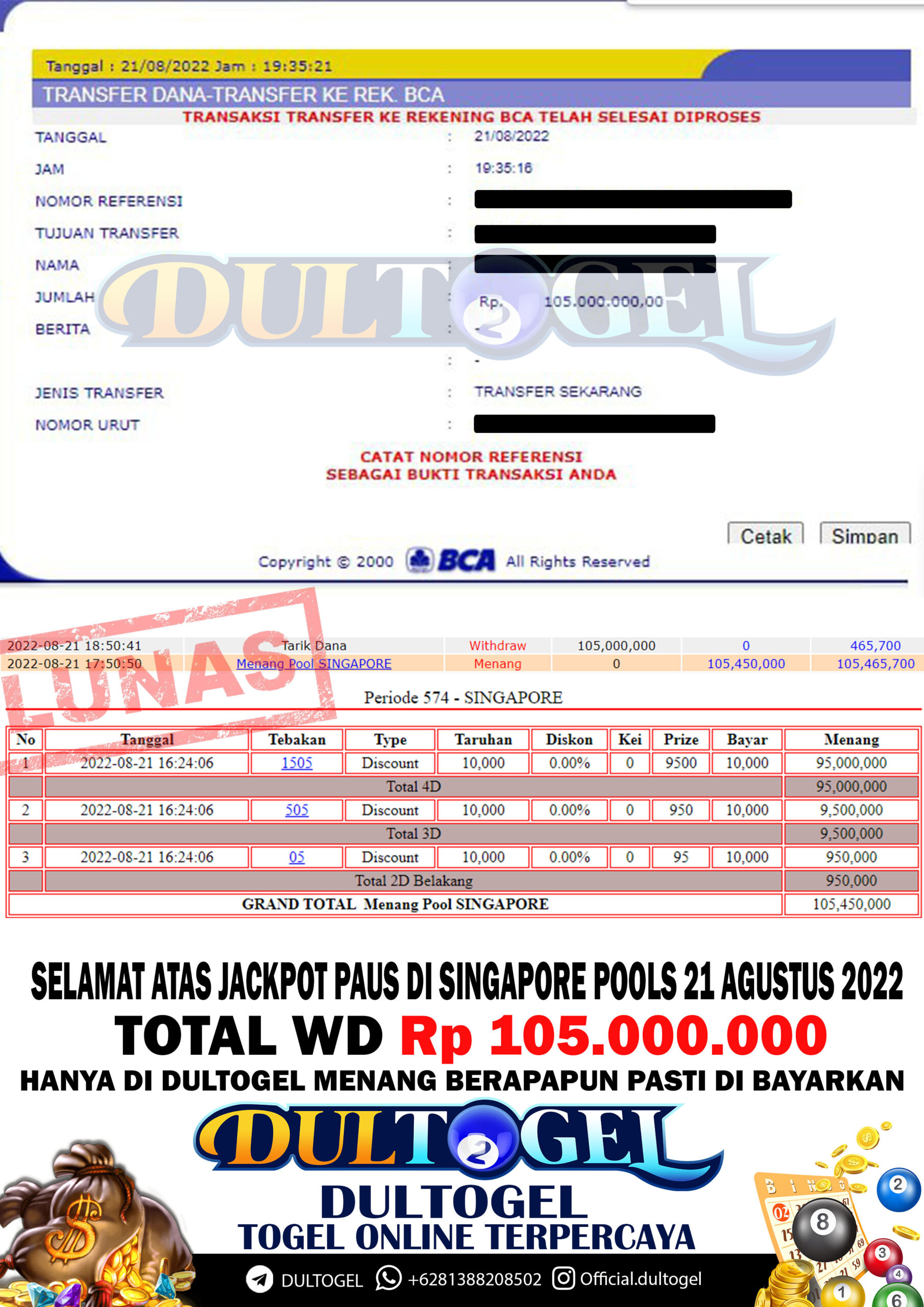 BUKTI JP DULTOGEL 21 AGUSTUS 2022