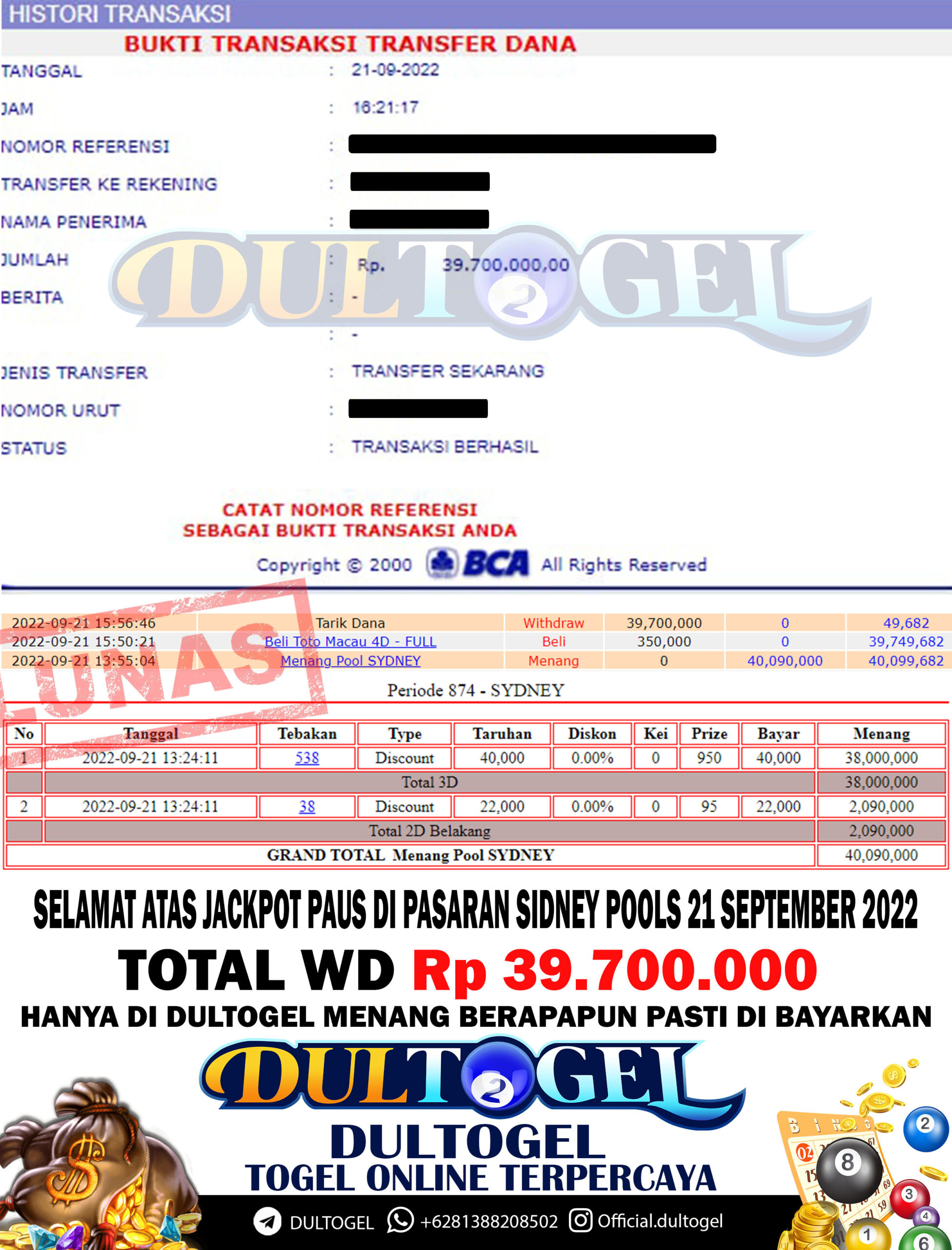 BUKTI JP DULTOGEL 21 SEPTEMBER 2022