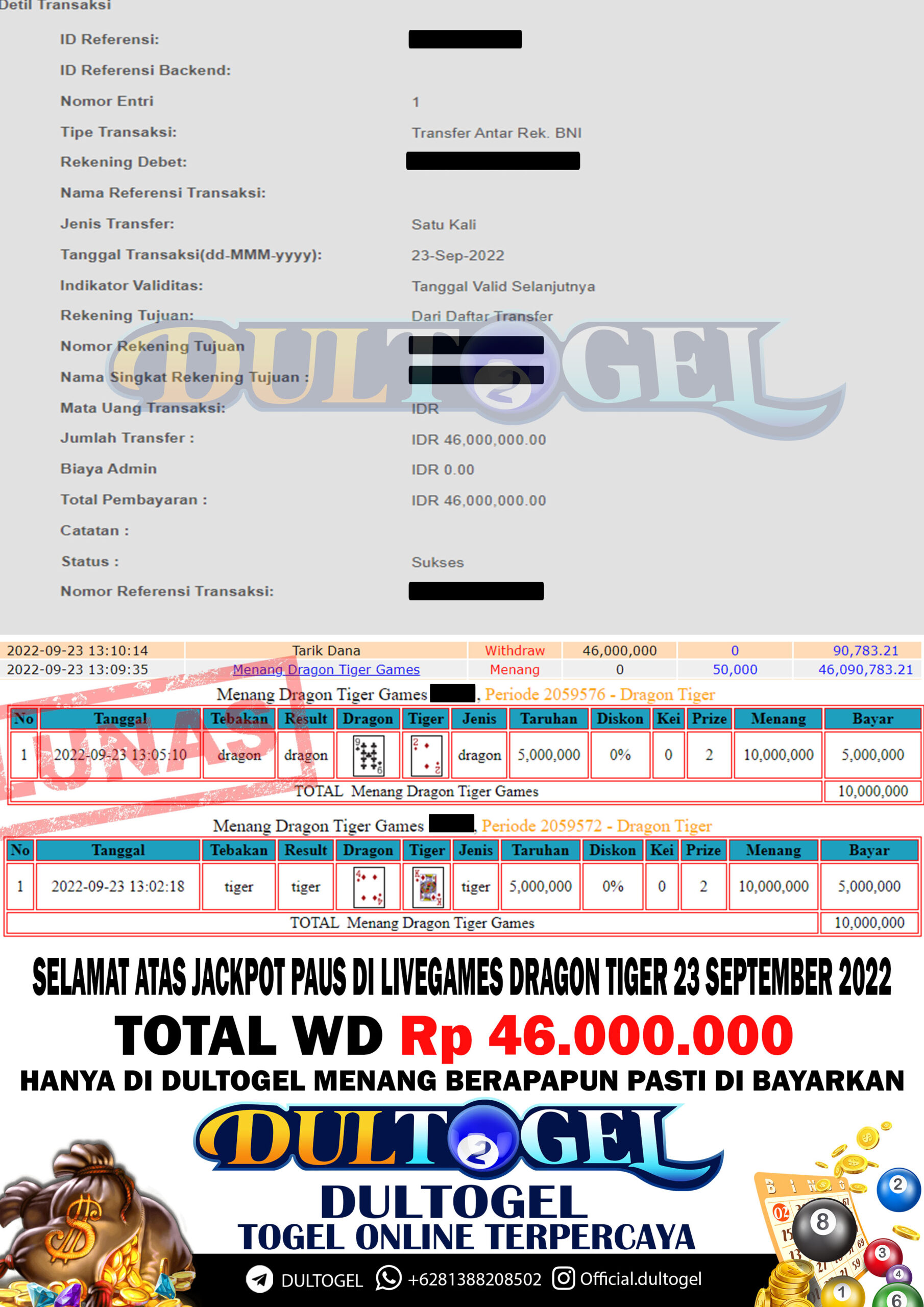 BUKTI JP DULTOGEL 23 SEPTEMBER 2022