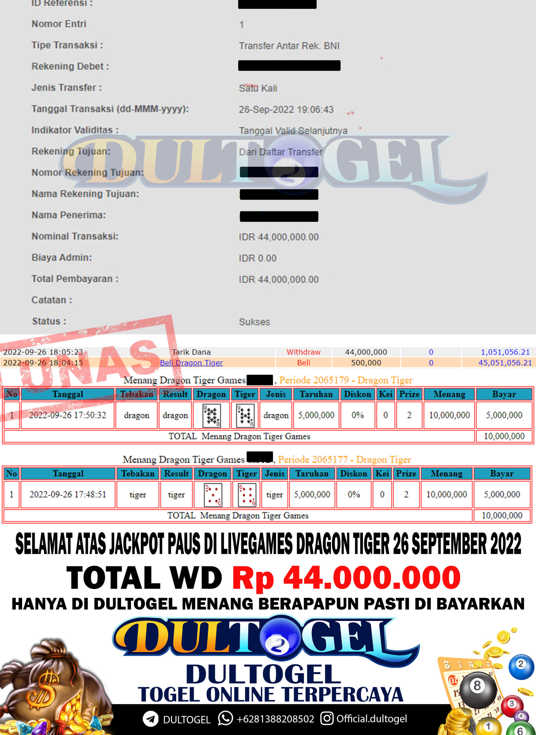 BUKTI JP DULTOGEL 26 SEPTEMBER 2022