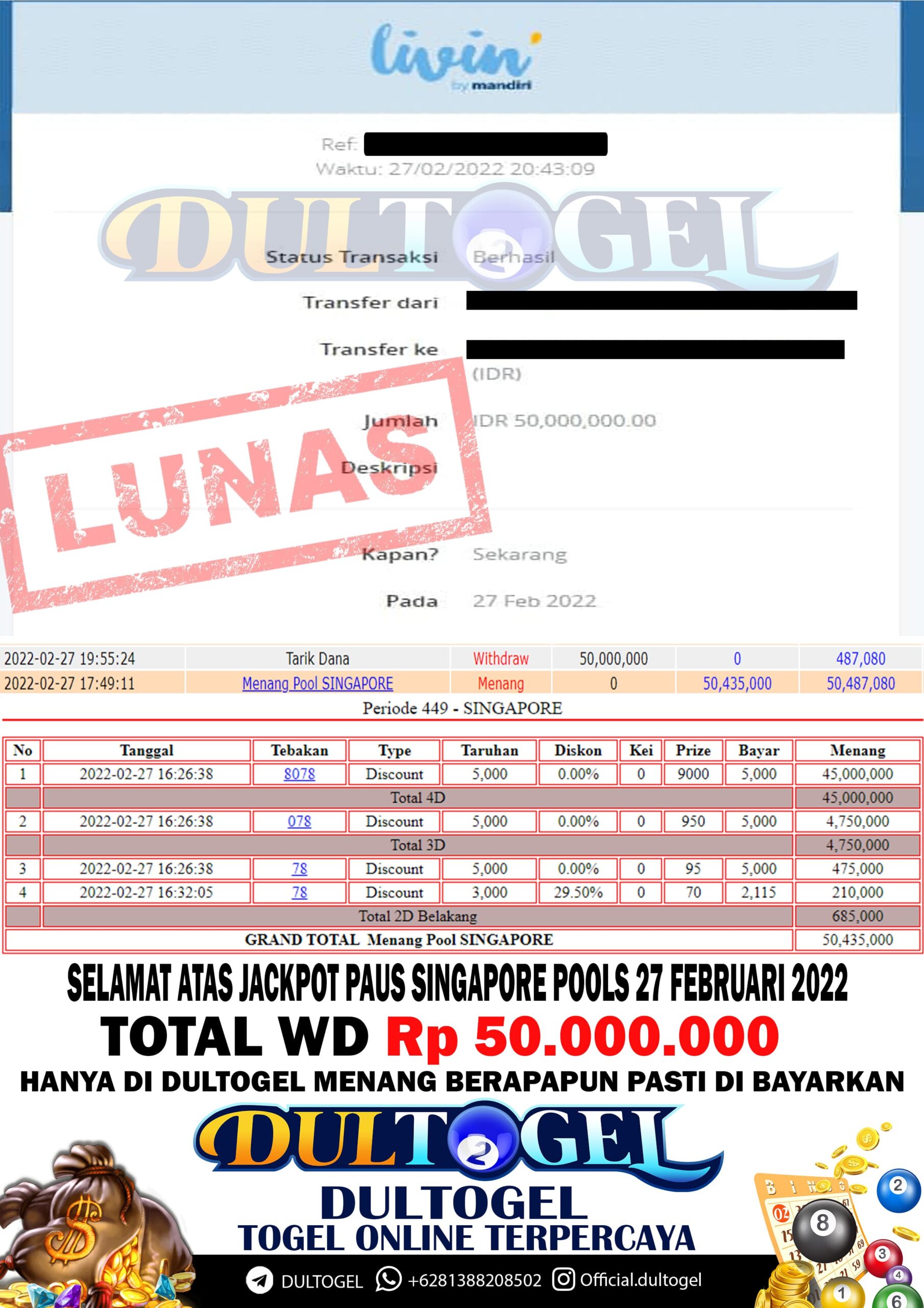 BUKTI JP DULTOGEL 7 MARET 2022
