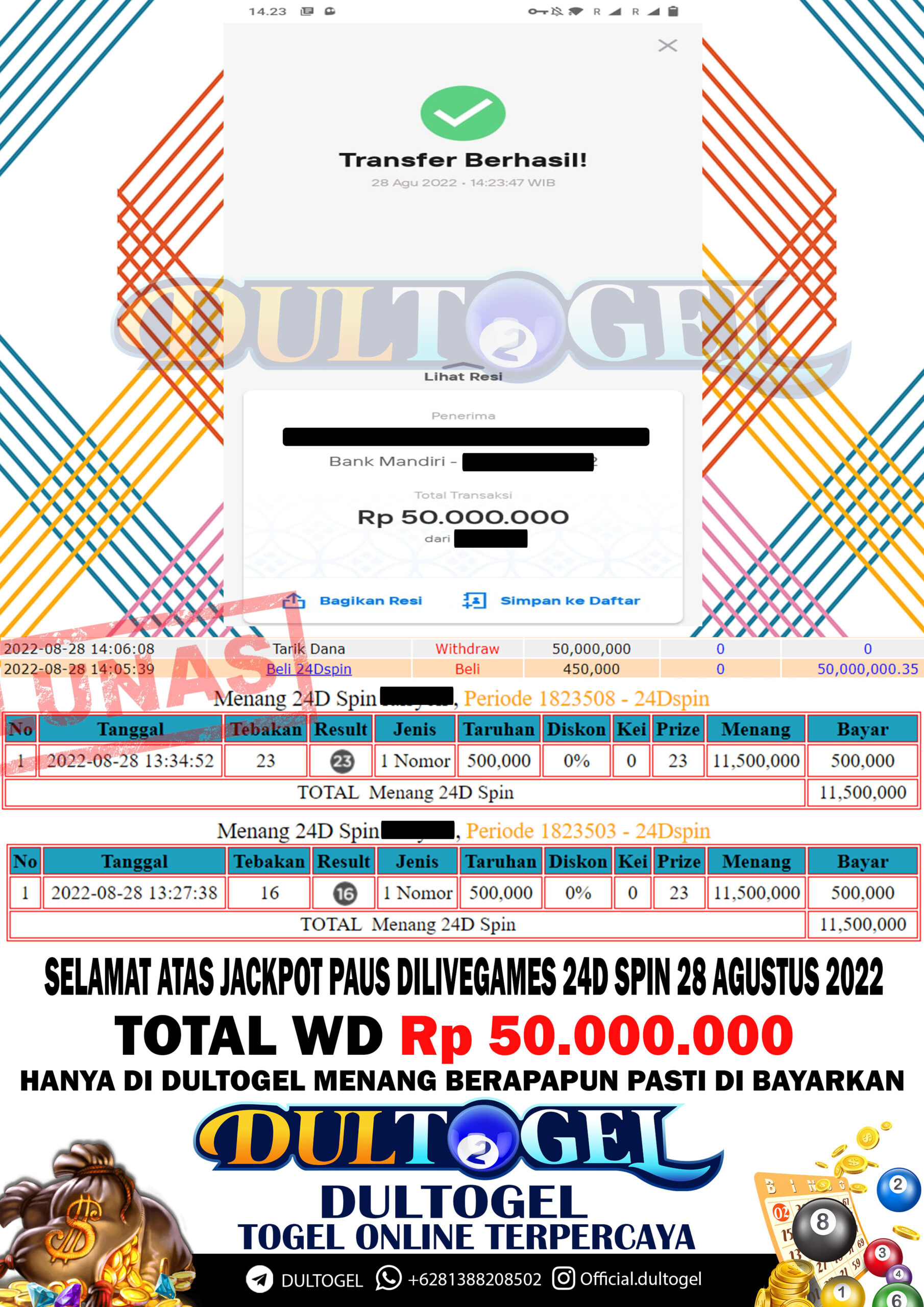BUKTI JP DULTOGEL 28 AGUSTUS 2022