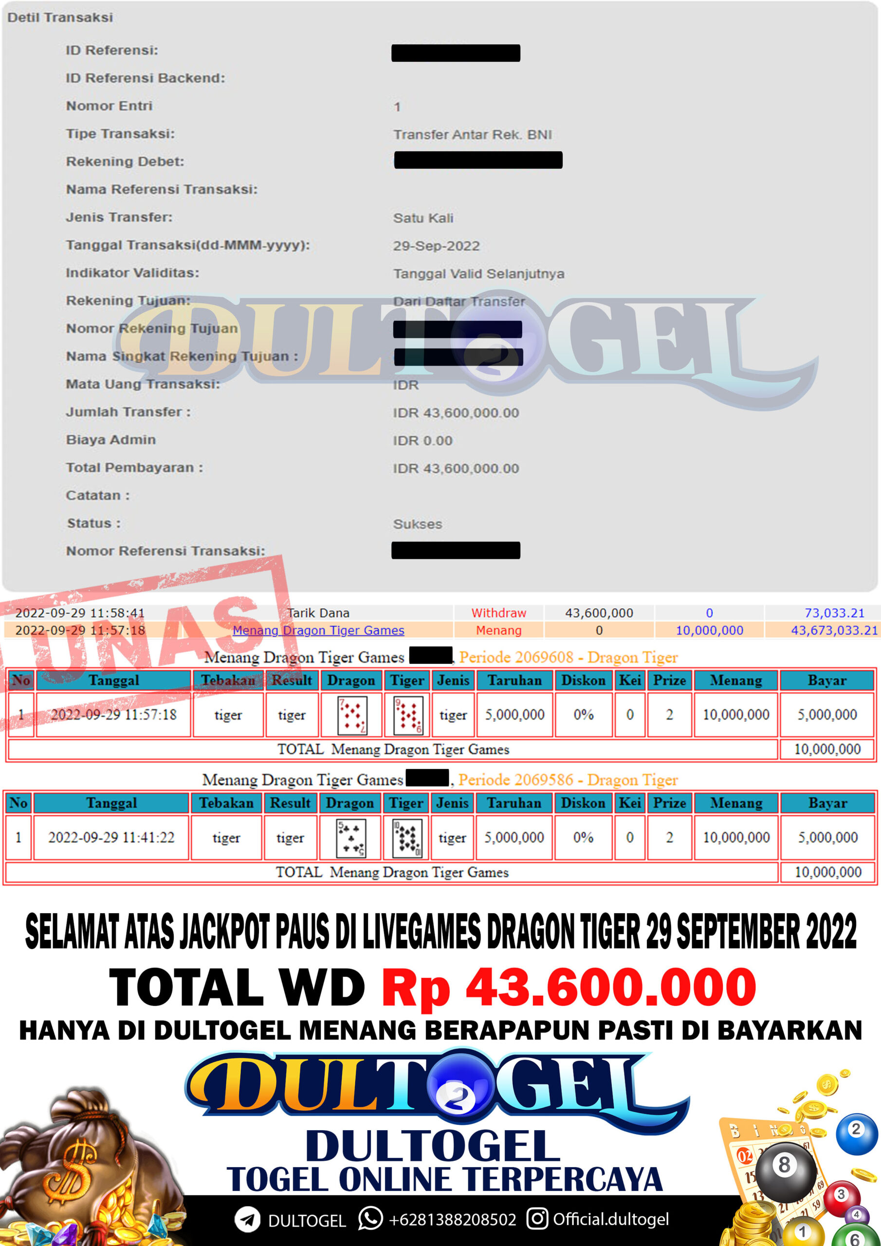 BUKTI JP DULTOGEL 29 SEPTEMBER 2022