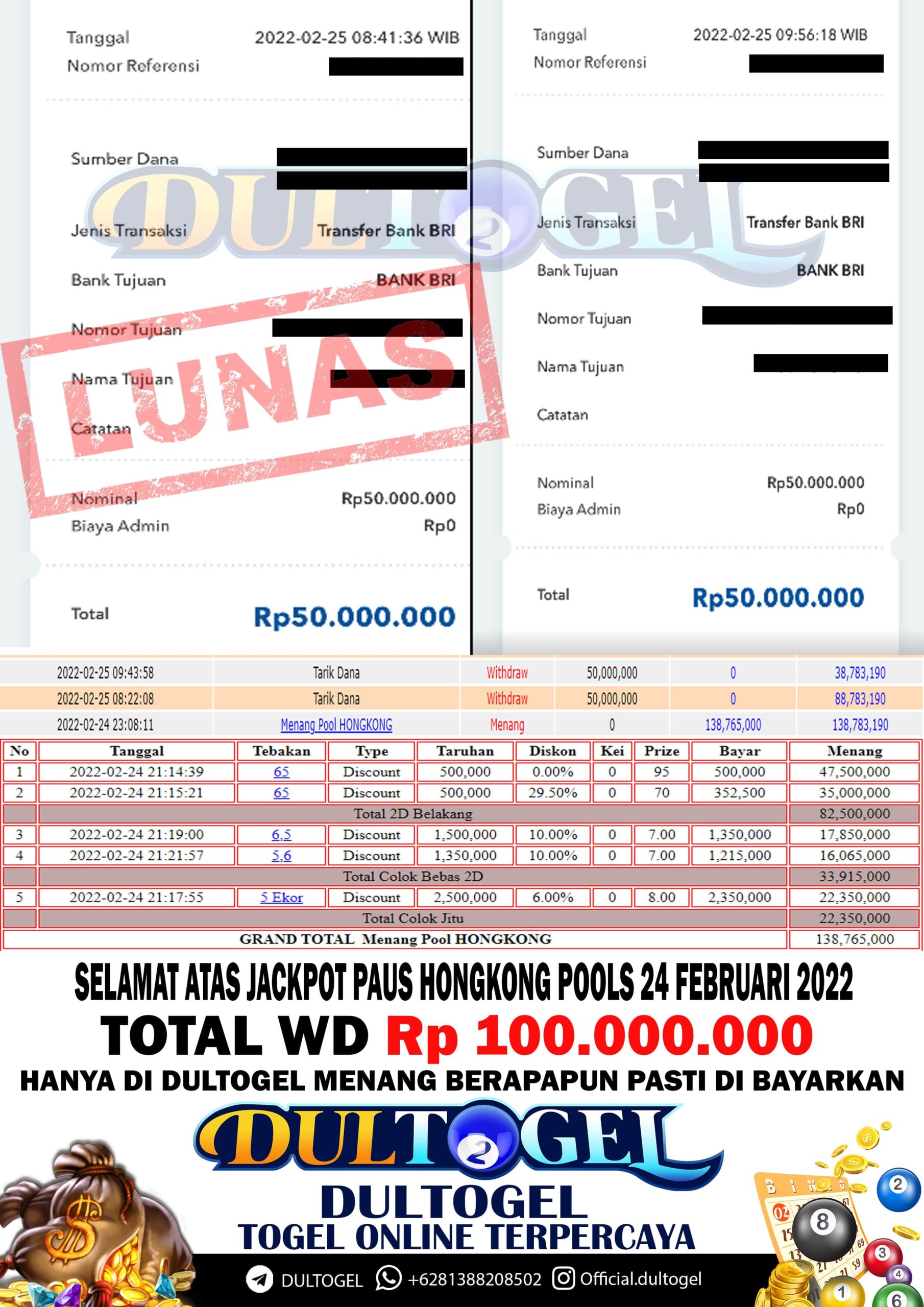 BUKTI JP DULTOGEL 24 FEBRUARI 2022