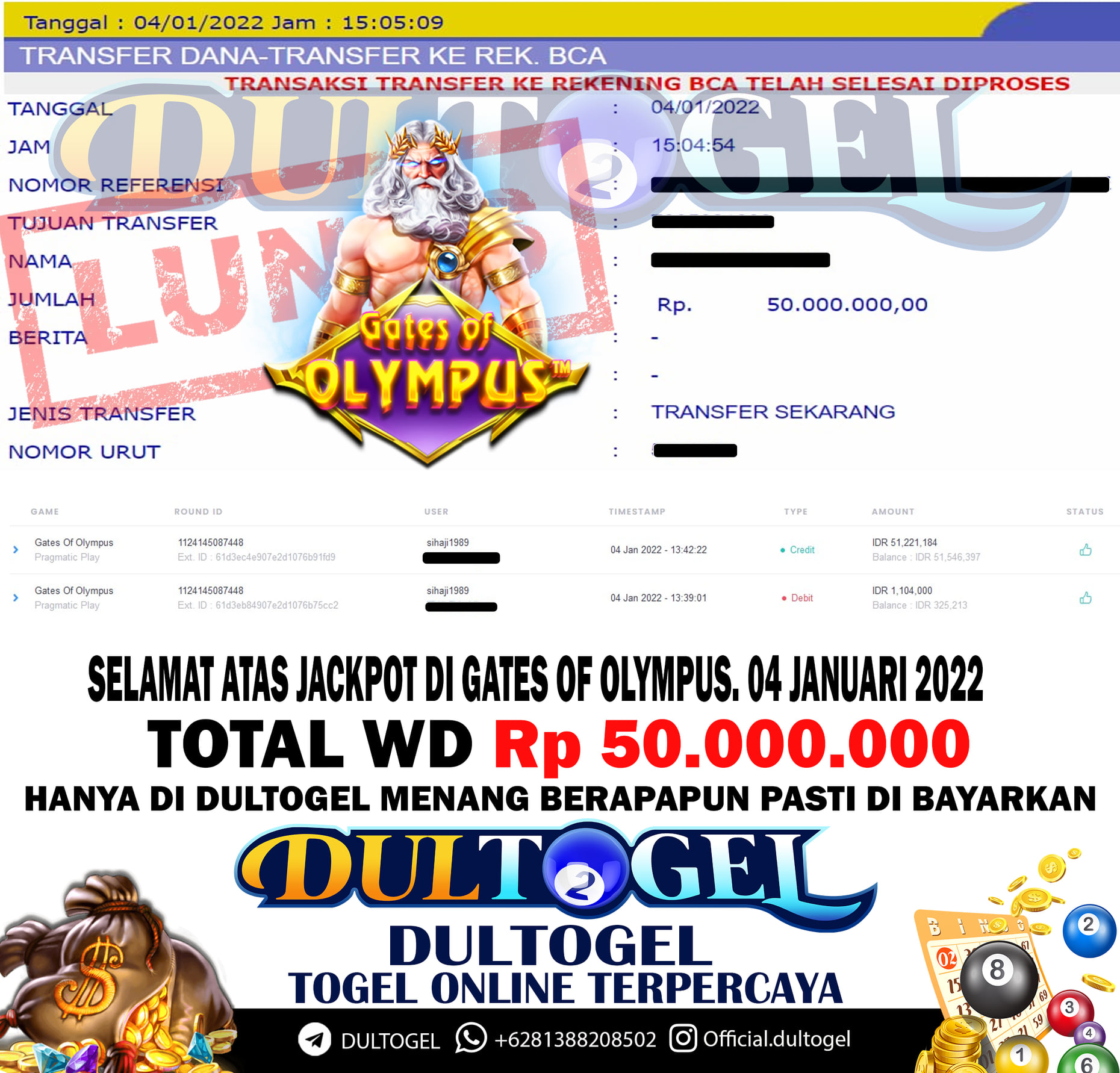 BUKTI JP DULTOGEL 4 JANUARI 2022