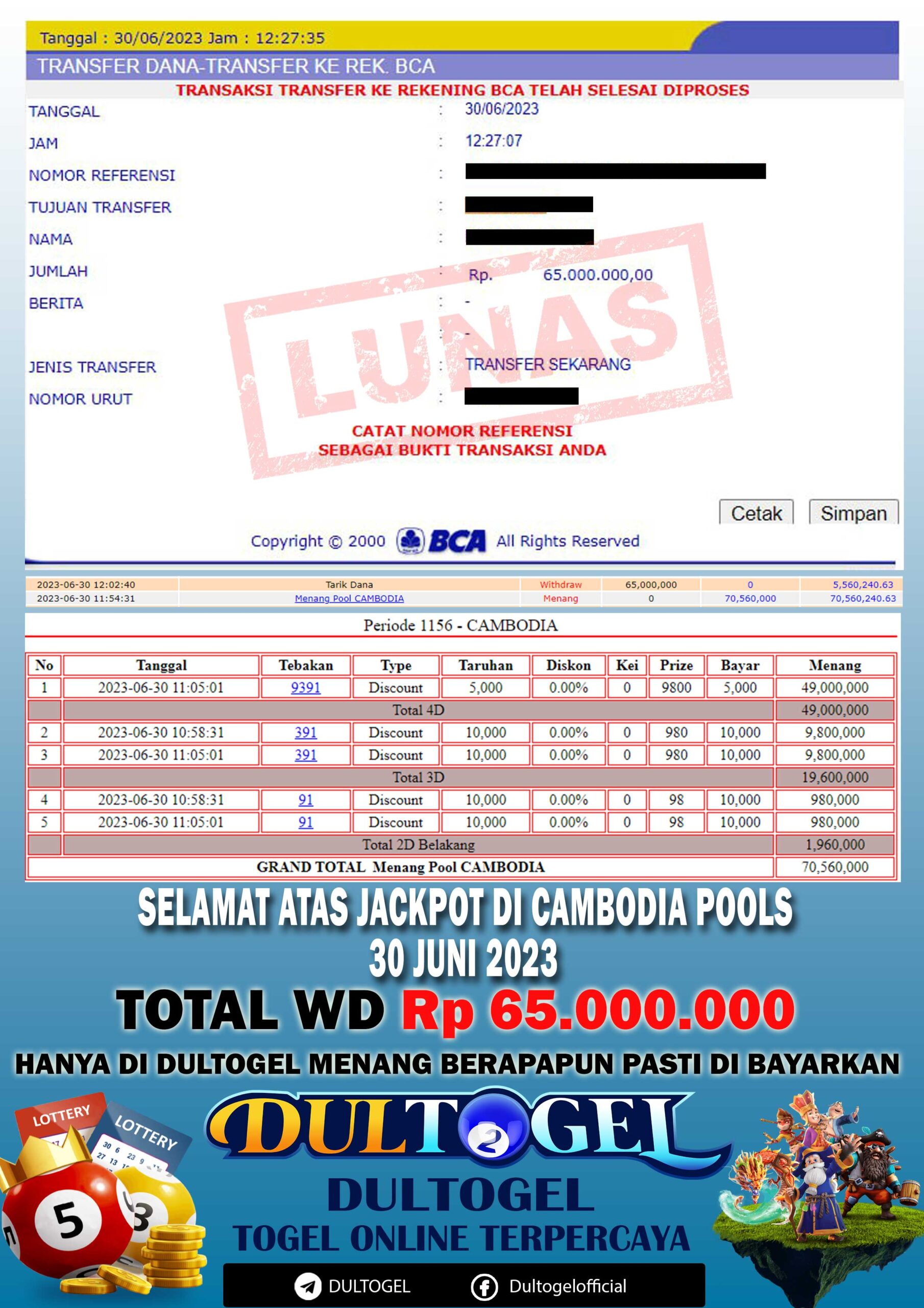 BUKTI JP DULTOGEL 30 JUNI 2023