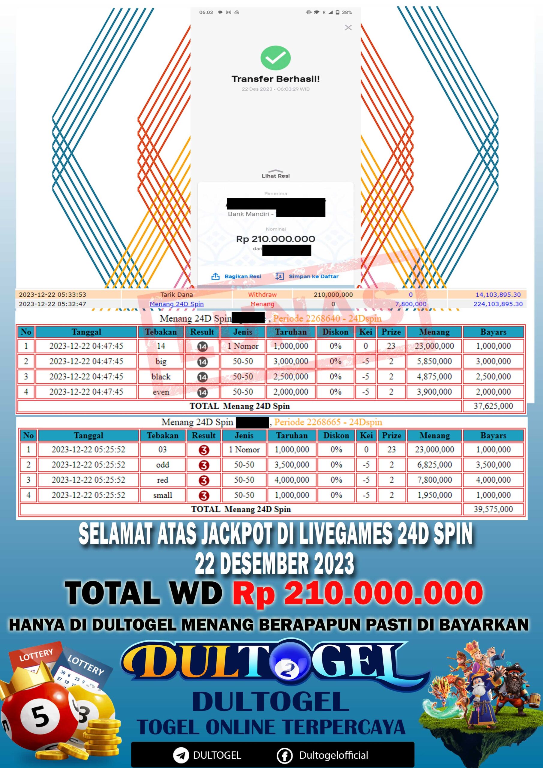 BUKTI JP DULTOGEL 22 DESEMBER 2023