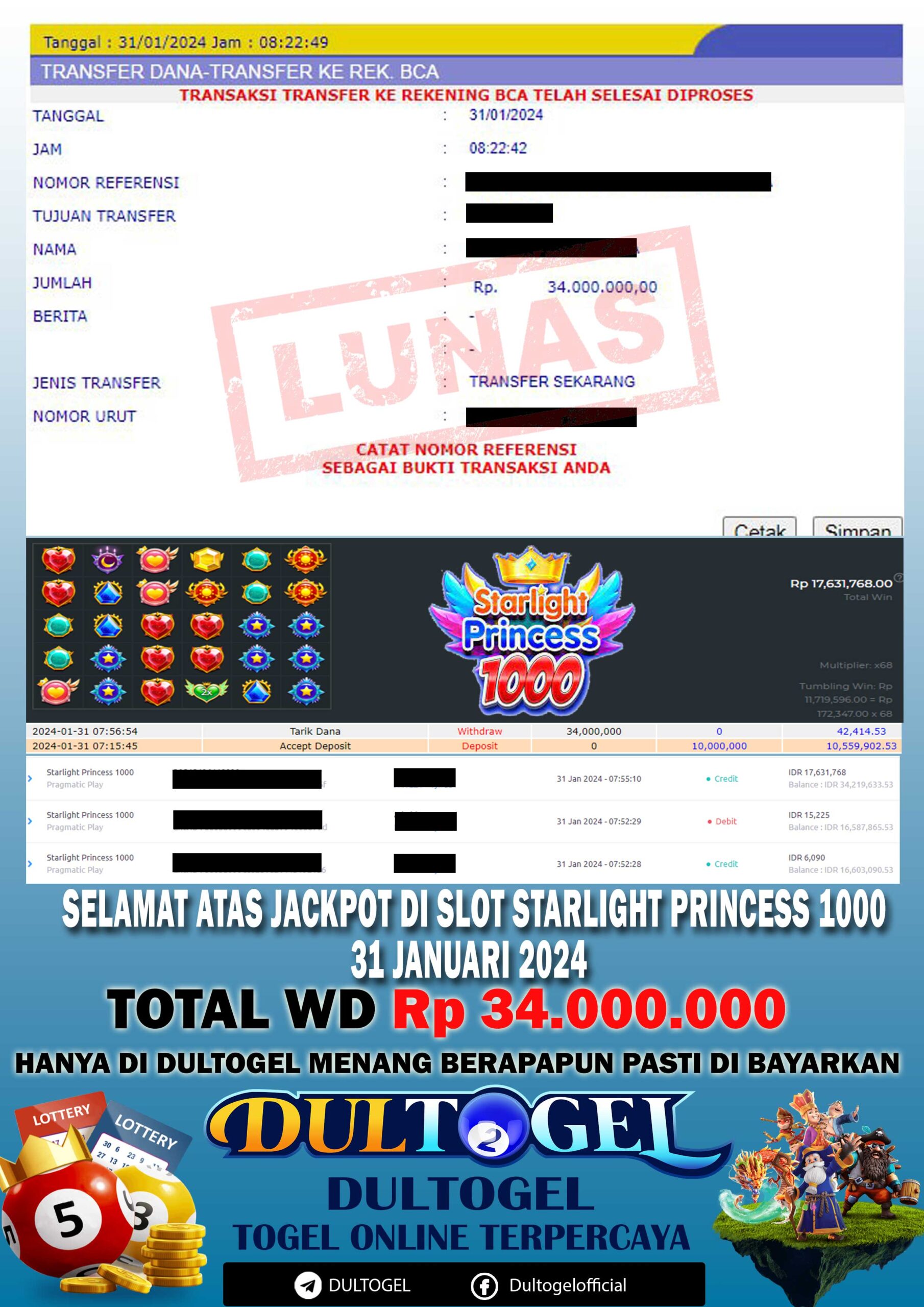 BUKTI JP DULTOGEL 31 JANUARI 2024