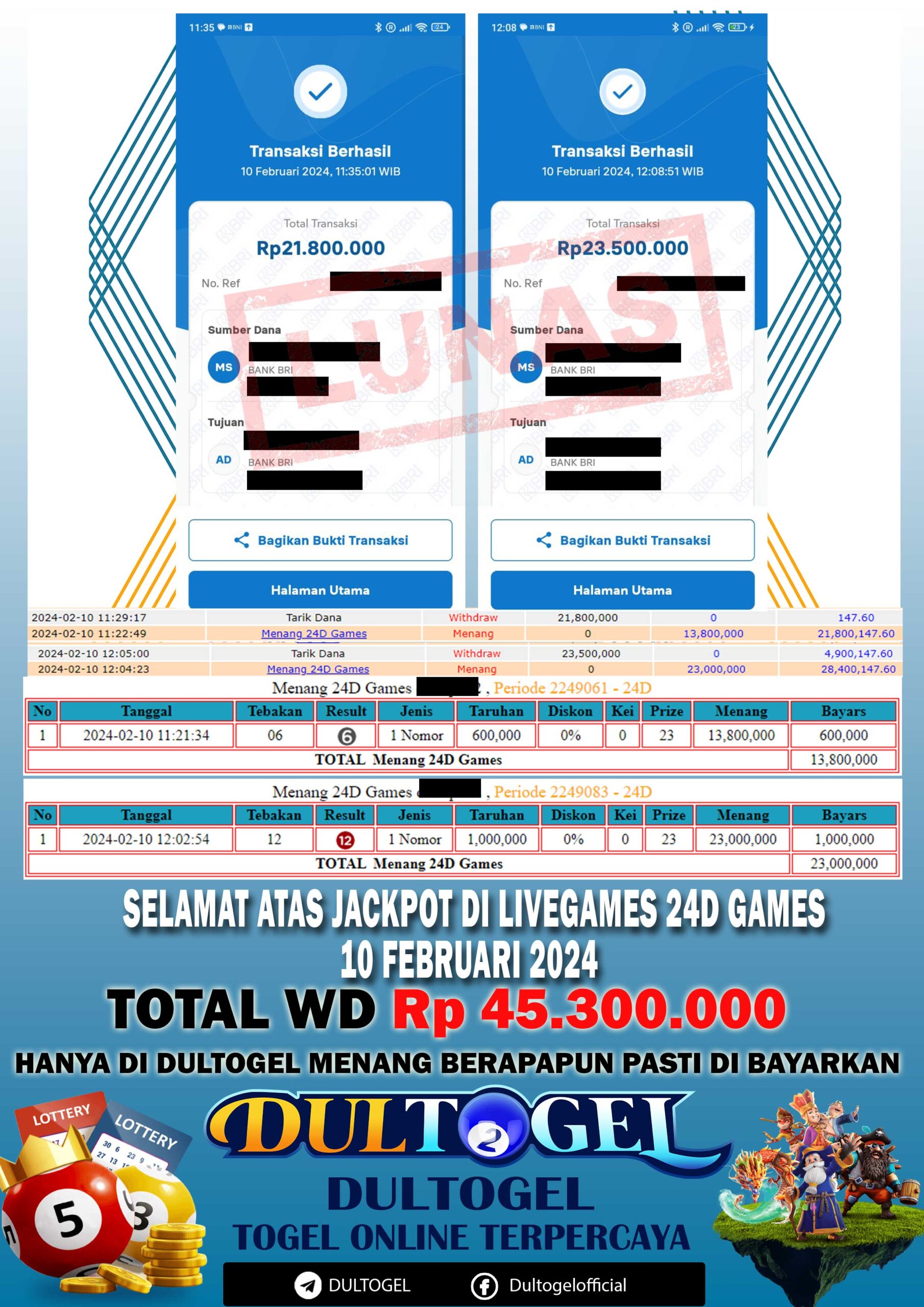 BUKTI JP DULTOGEL 10 FEBRUARI 2024