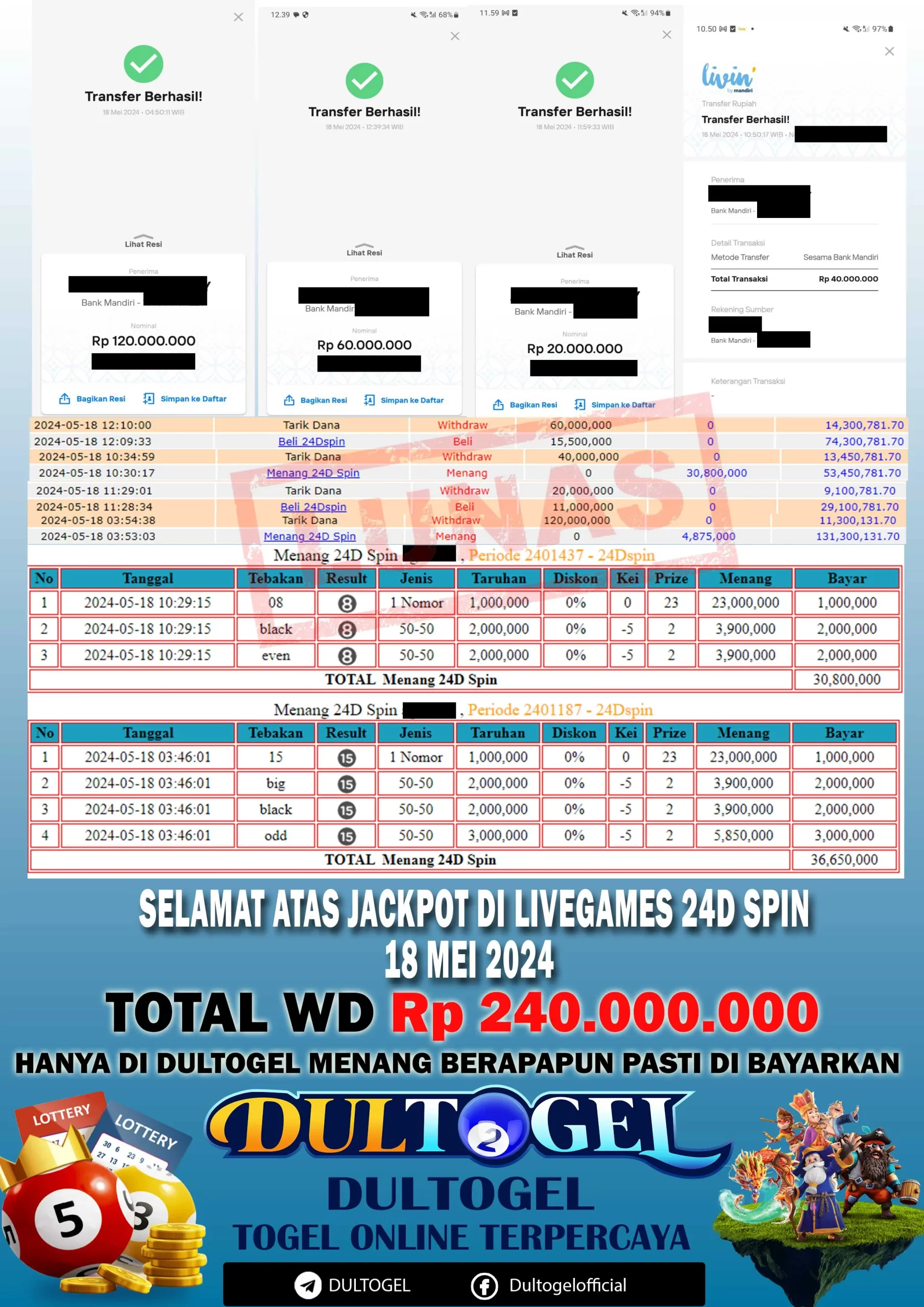 BUKTI JP DULTOGEL 18 MEI 2024