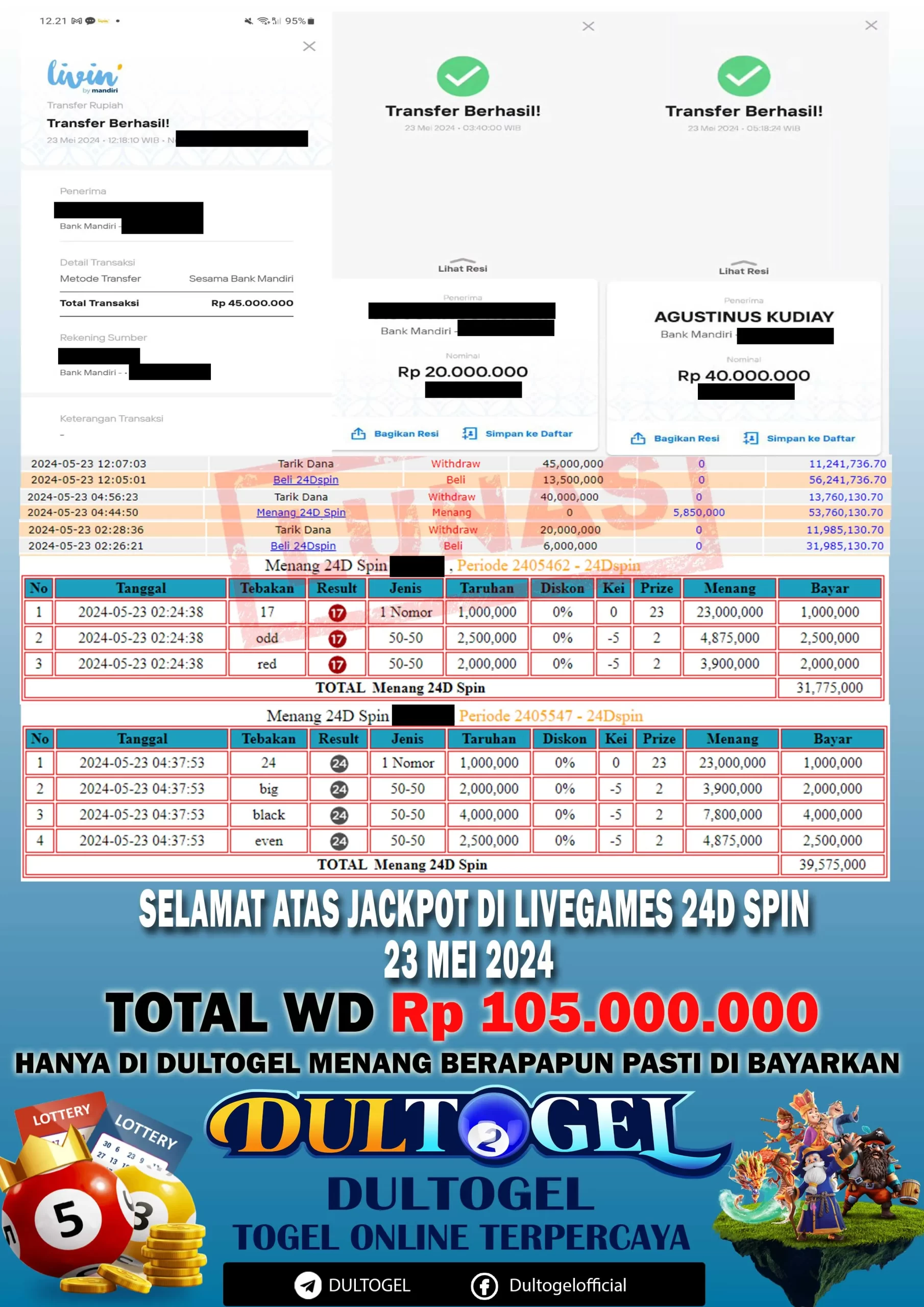 BUKTI JP DULTOGEL 23 MEI 2024