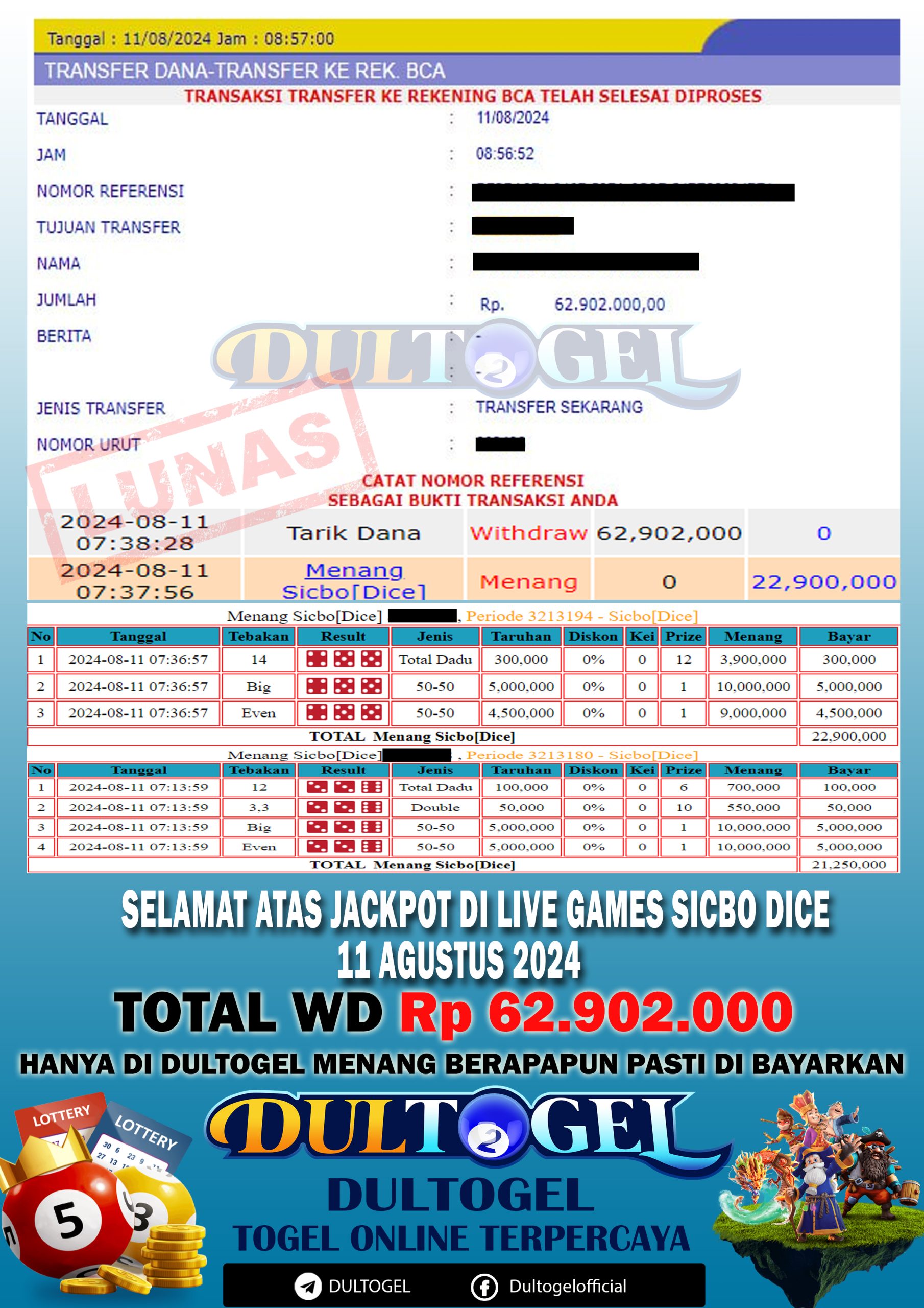 BUKTI JP DULTOGEL 11 AGUSTUS 2024
