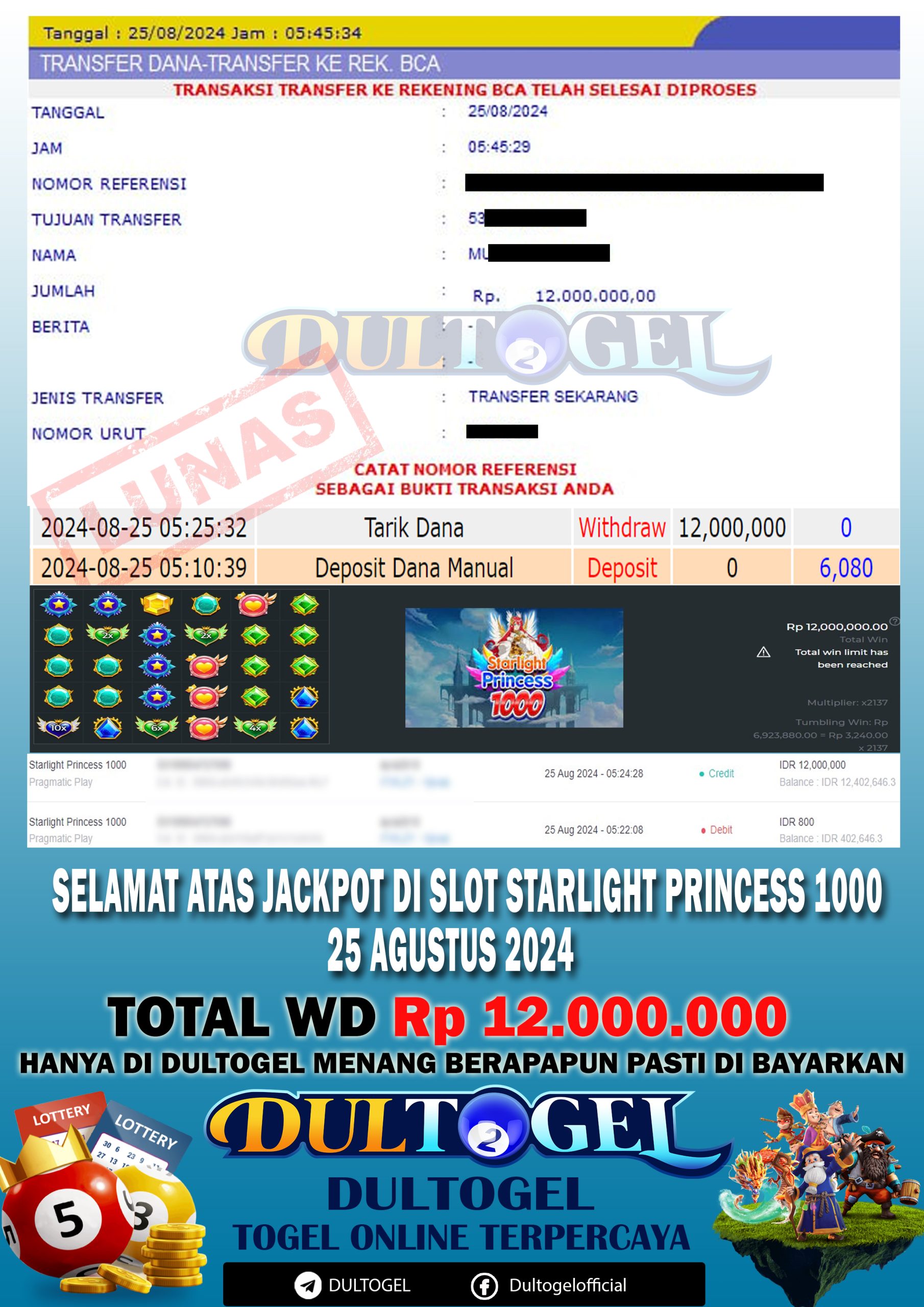 BUKTI JP DULTOGEL 25 AGUSTUS 2024