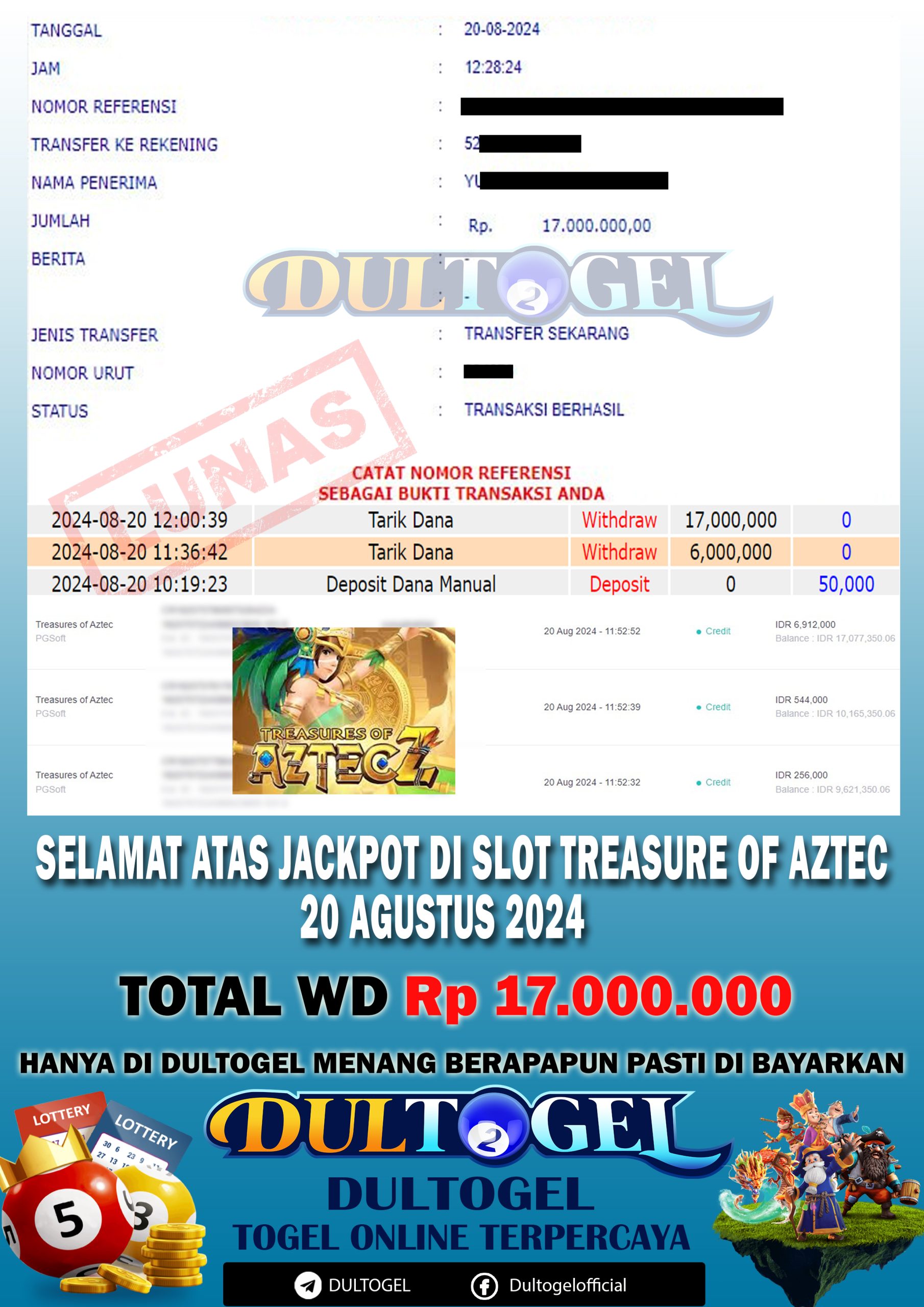 BUKTI JP DULTOGEL 20 AGUSTUS 2024