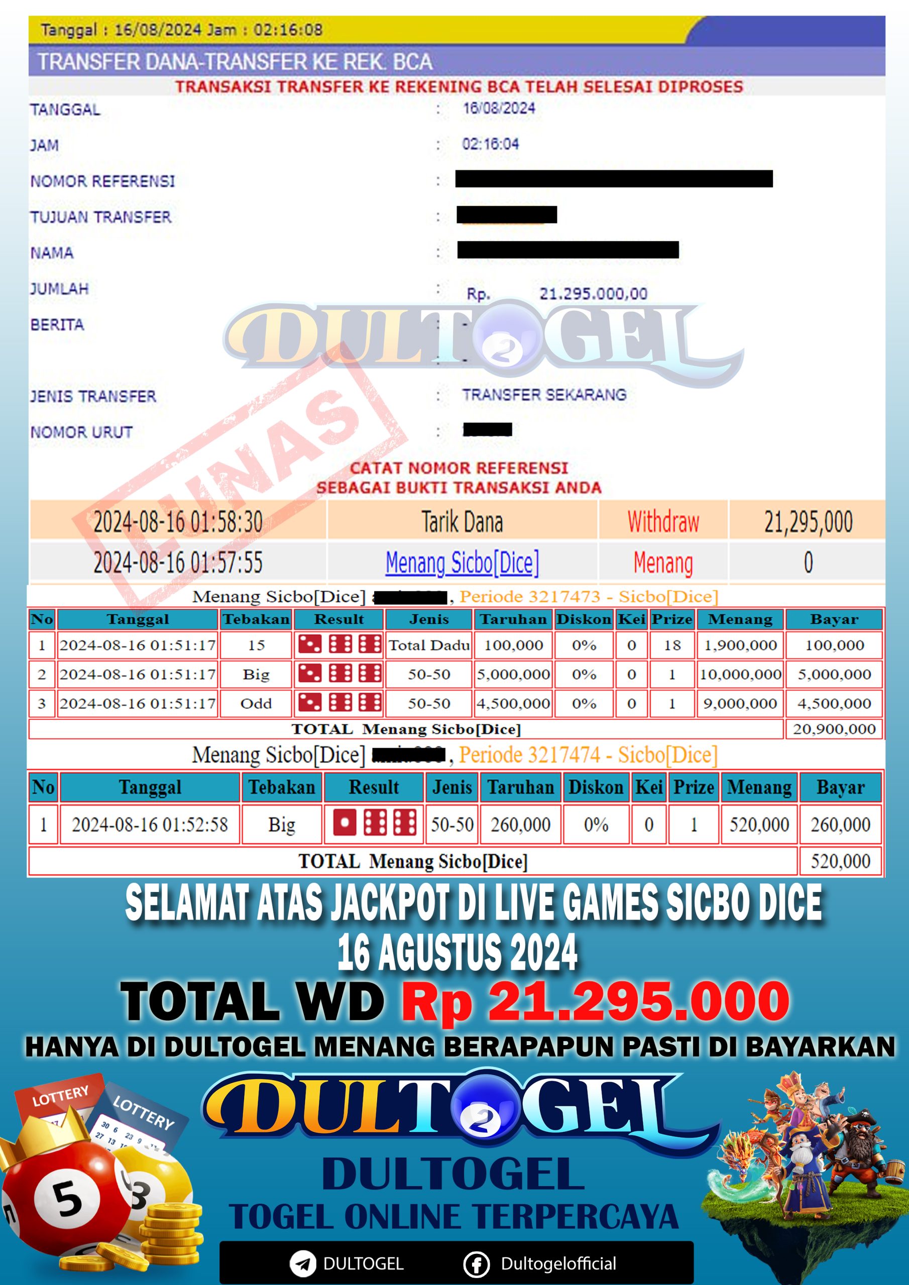 BUKTI JP DULTOGEL 16 AGUSTUS 2024