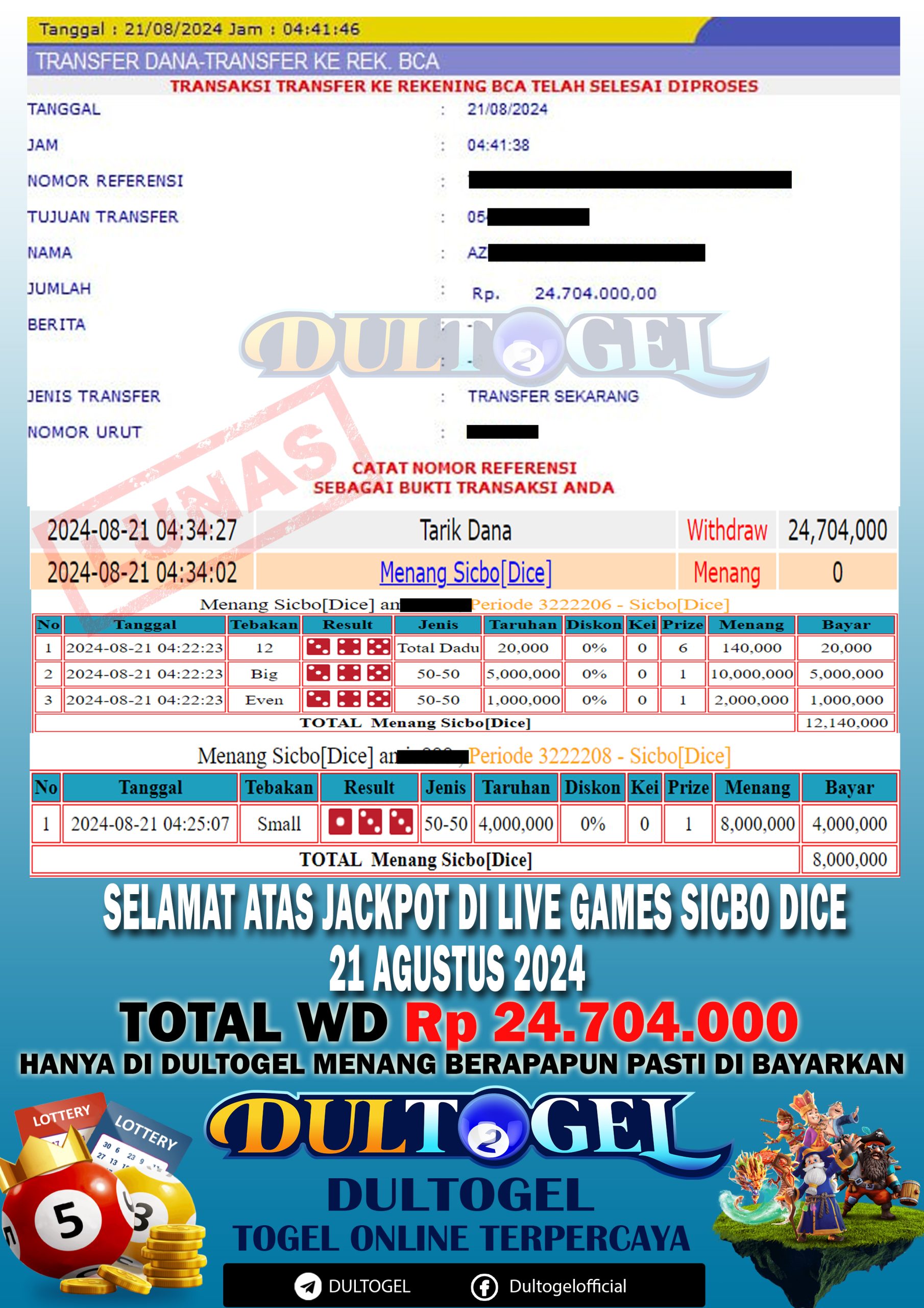 BUKTI JP DULTOGEL 21 AGUSTUS 2024