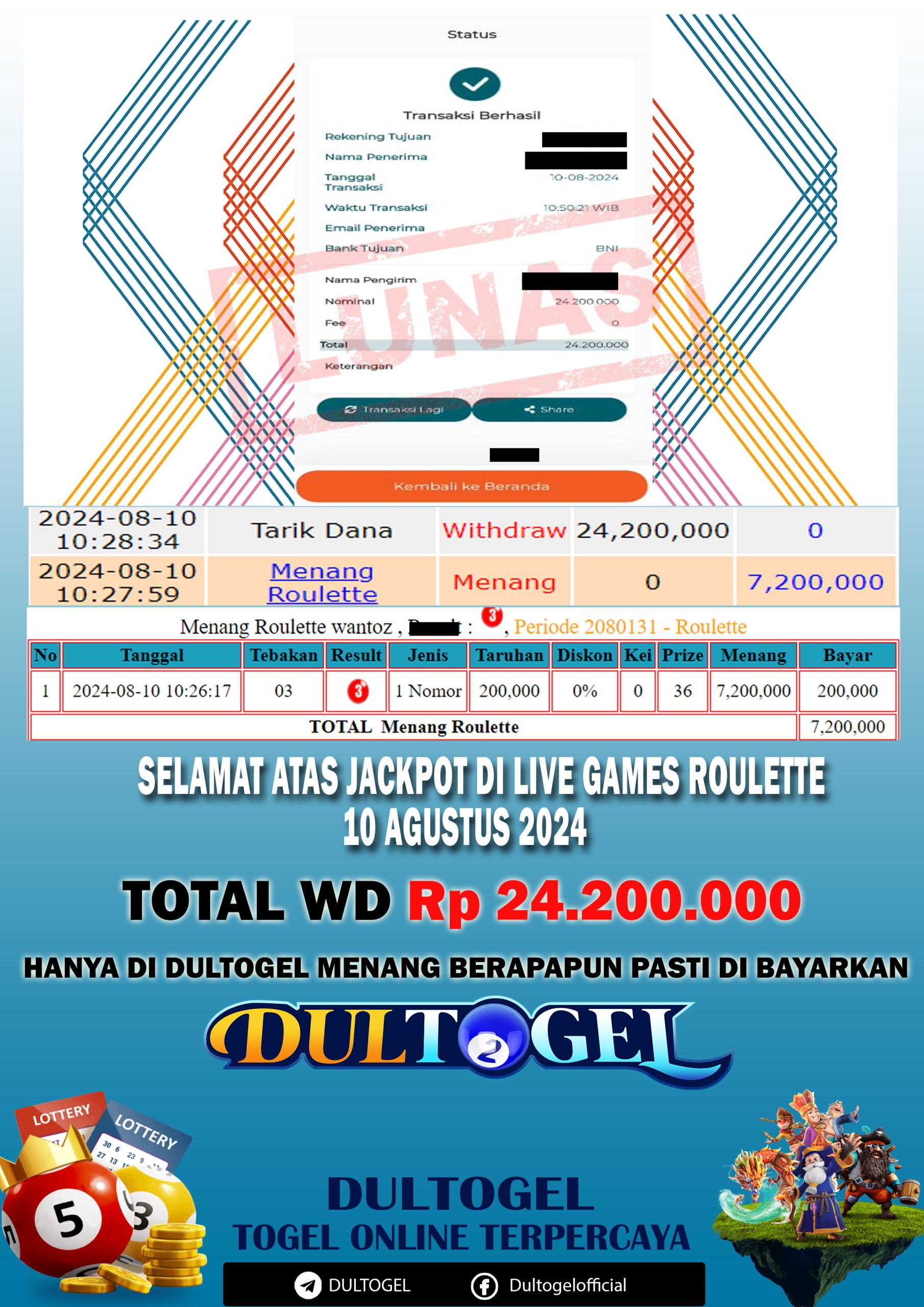 BUKTI JP DULTOGEL 10 AGUSTUS 2024