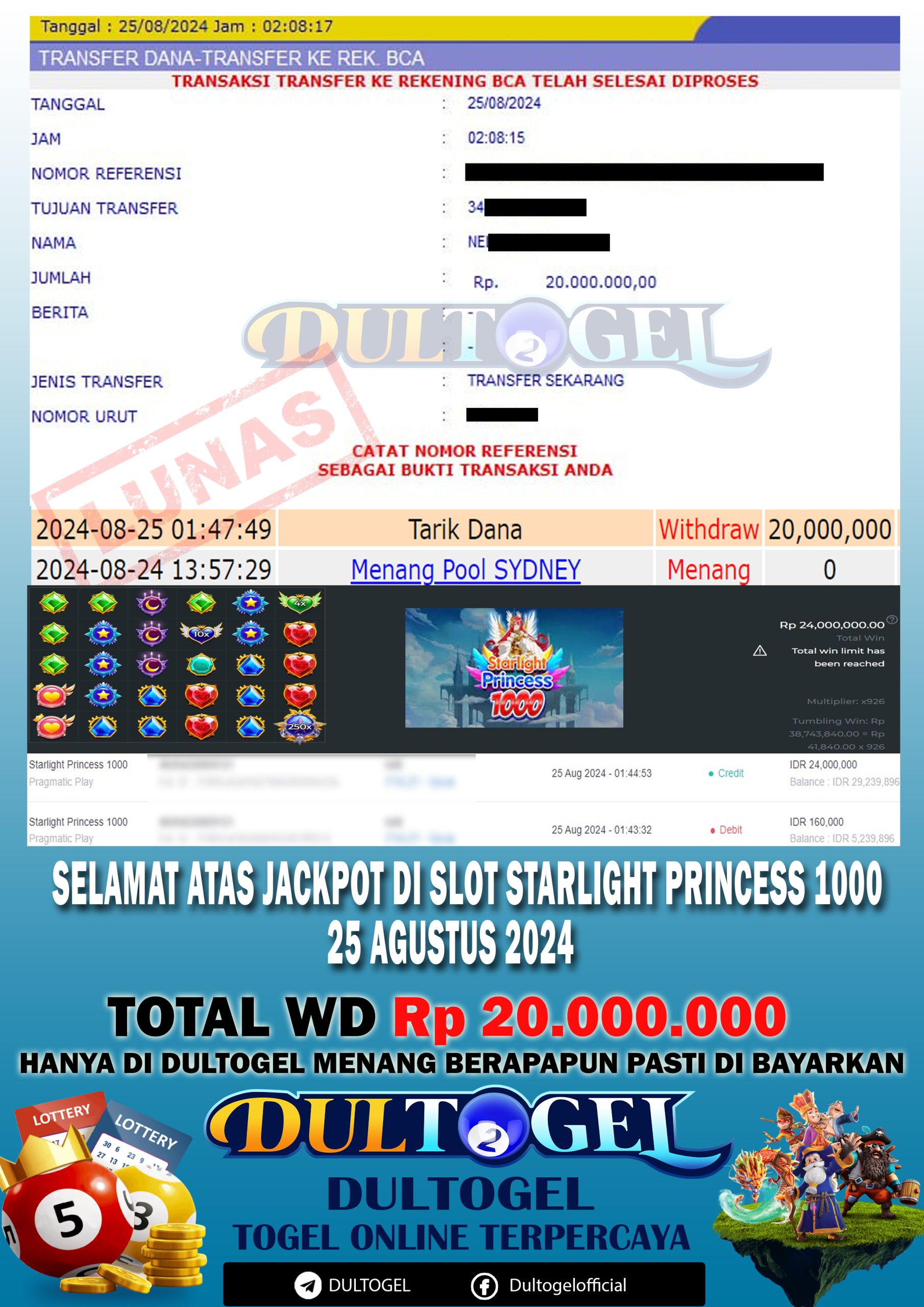 BUKTI JP DULTOGEL 25 AGUSTUS 2024