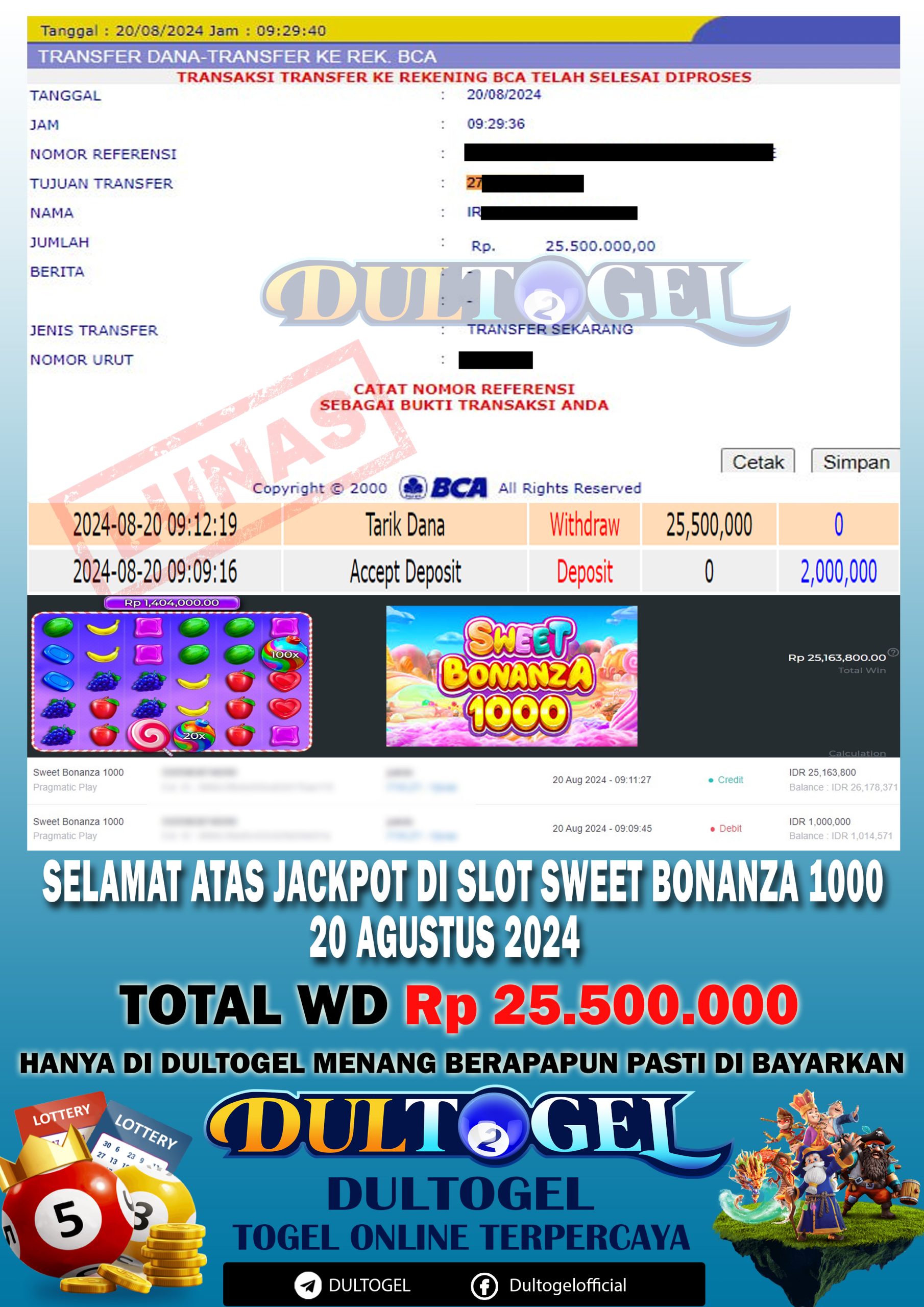 BUKTI JP DULTOGEL 20 AGUSTUS 2024