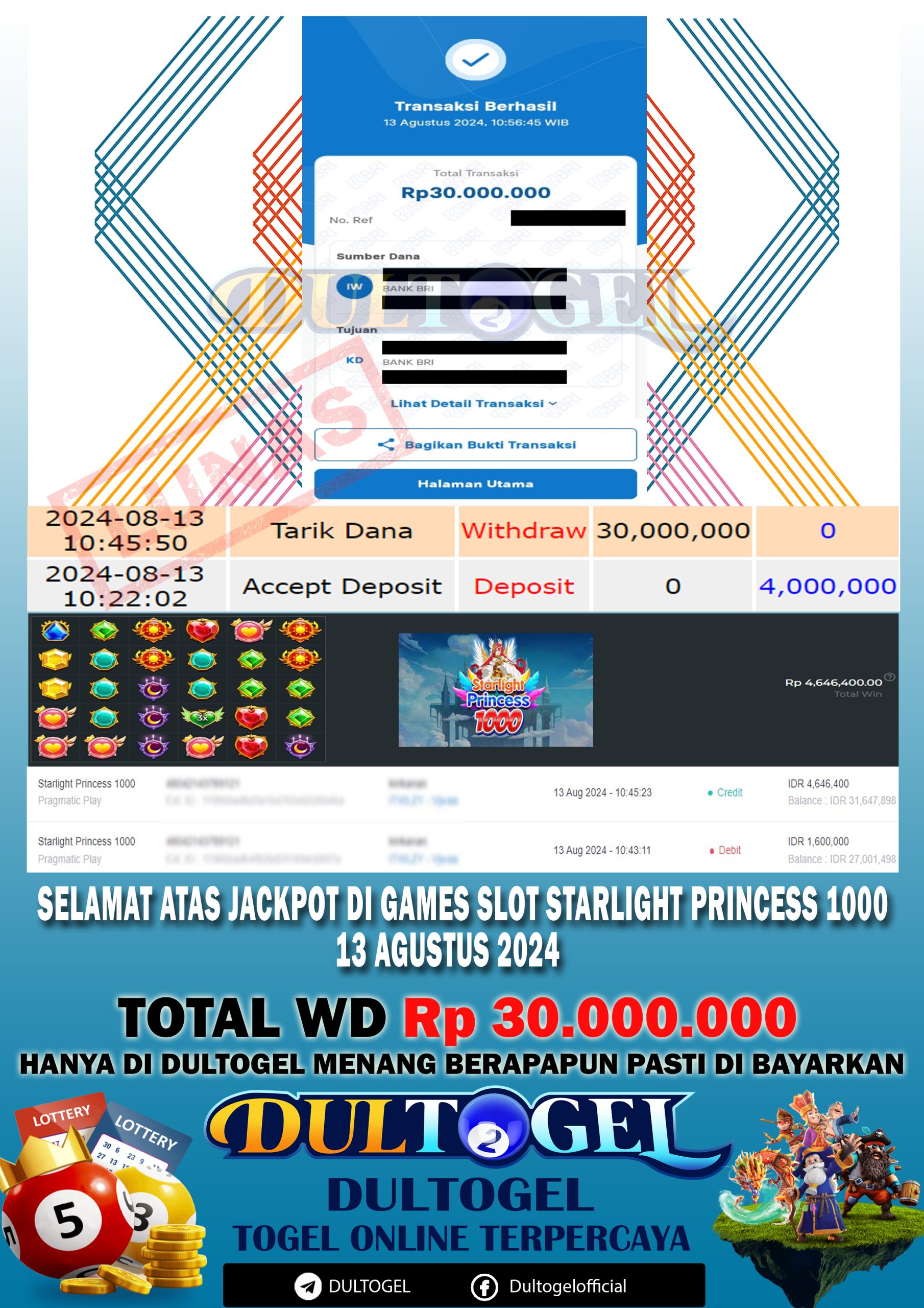 BUKTI JP DULTOGEL 13 AGUSTUS 2024