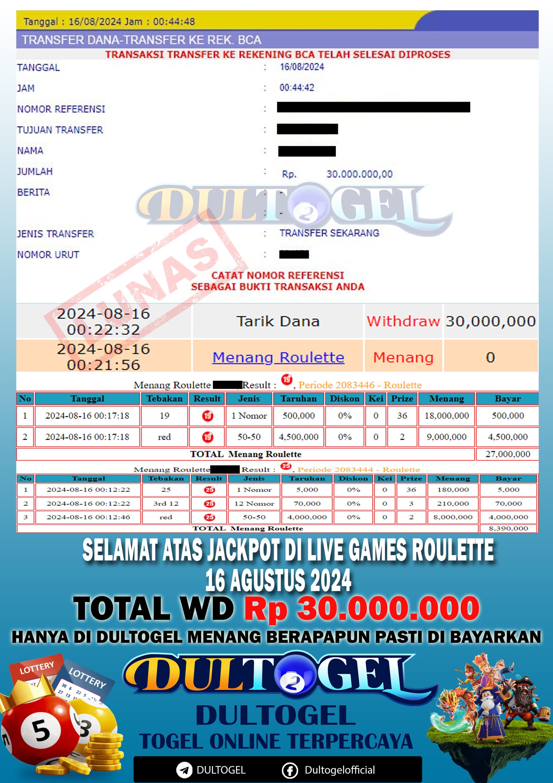 BUKTI JP DULTOGEL 16 AGUSTUS 2024
