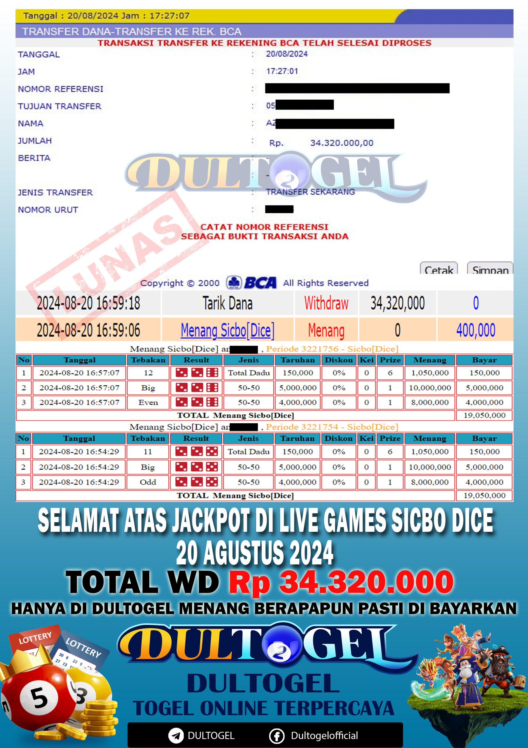 BUKTI JP DULTOGEL 20 AGUSTUS 2024