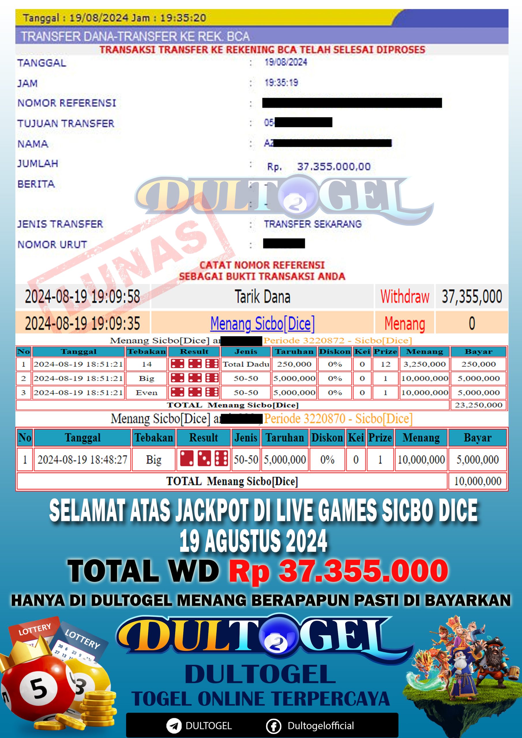 BUKTI JP DULTOGEL 19 AGUSTUS 2024