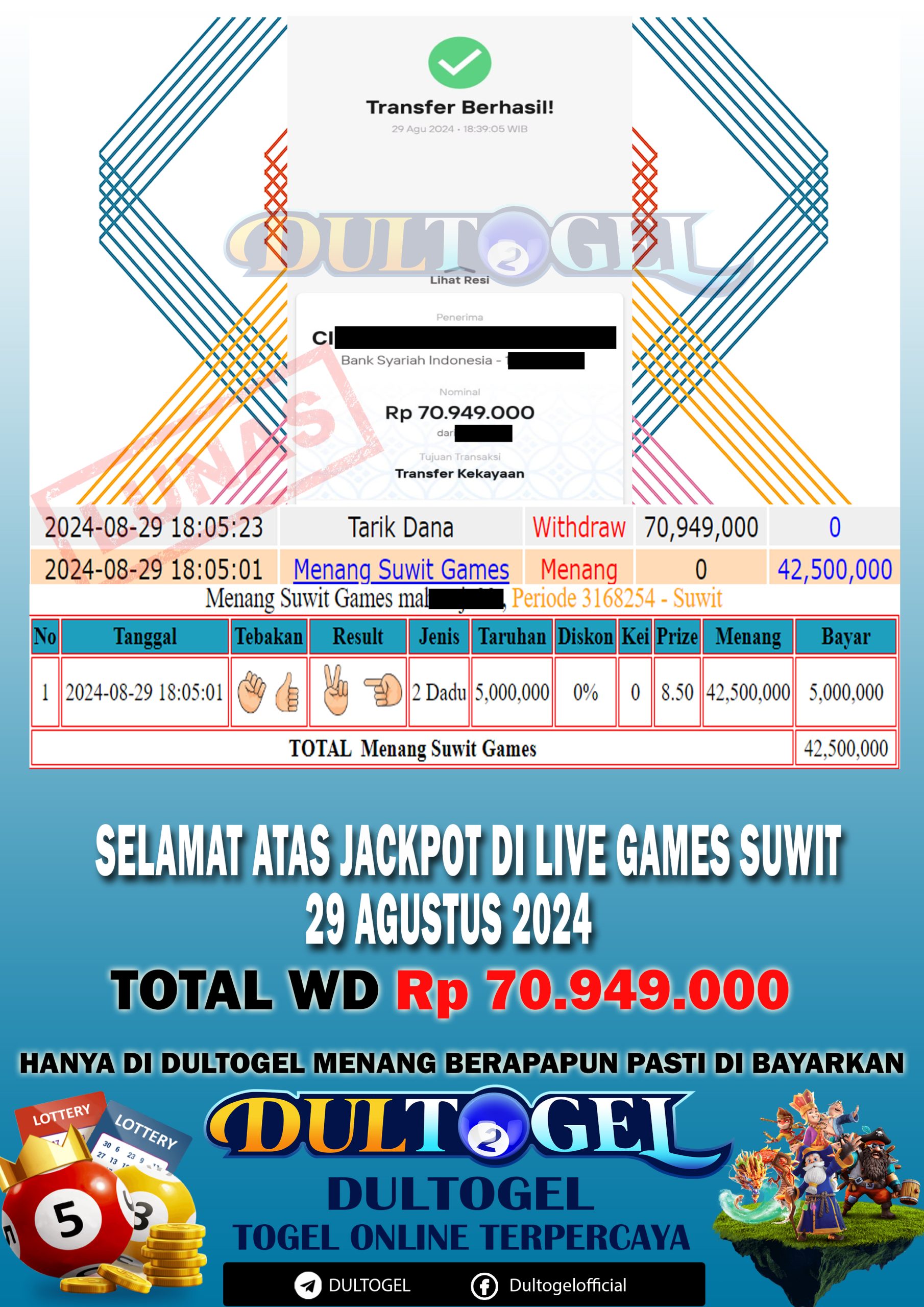 BUKTI JP DULTOGEL 29 AGUSTUS 2024
