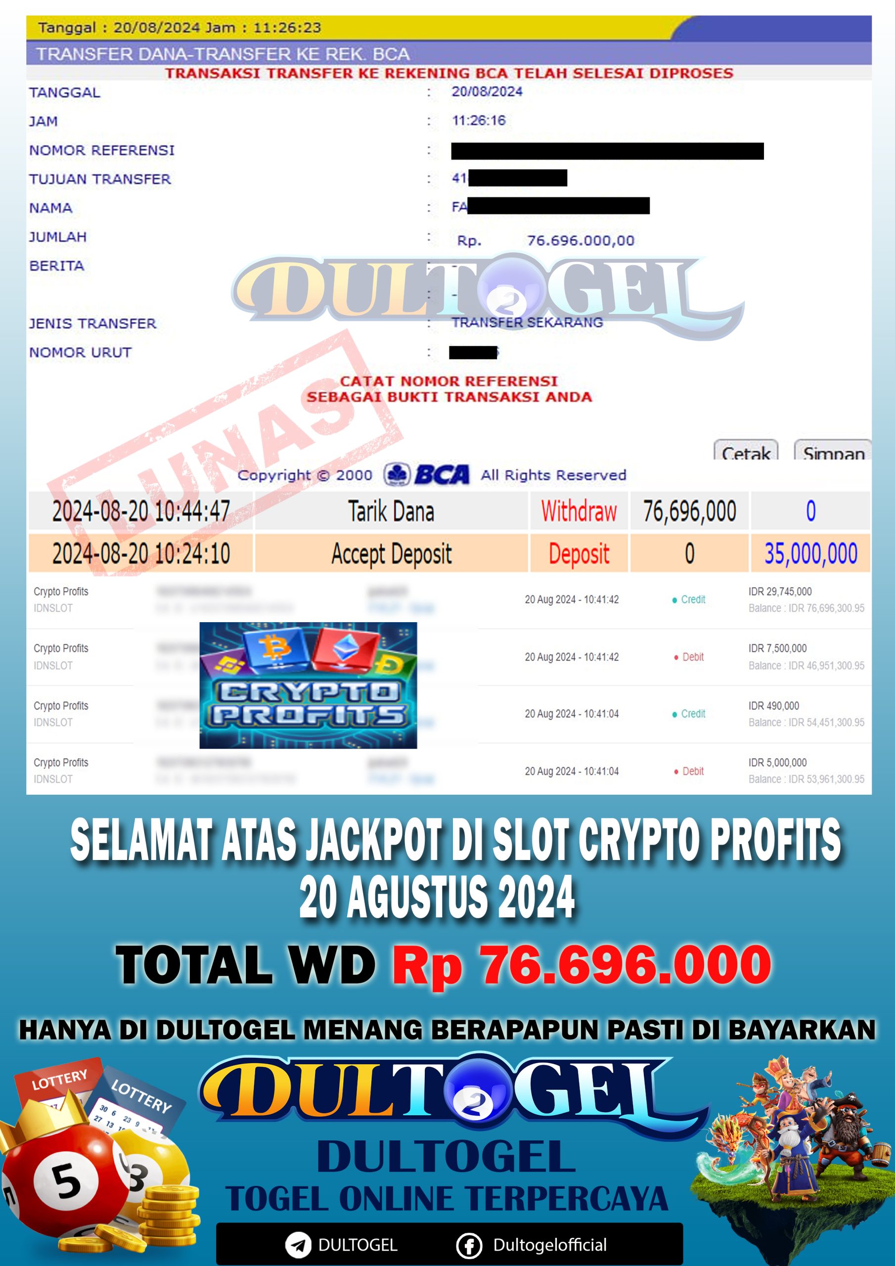 BUKTI JP DULTOGEL 20 AGUSTUS 2024
