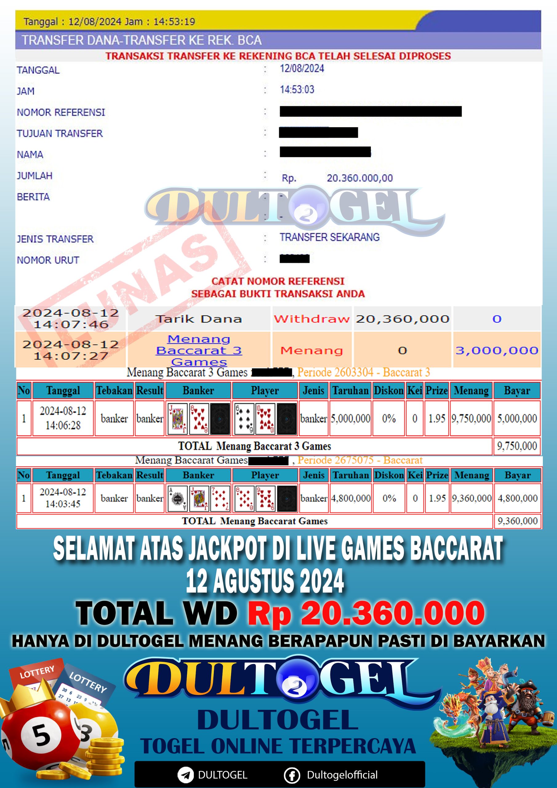 BUKTI JP DULTOGEL 12 AGUSTUS 2024
