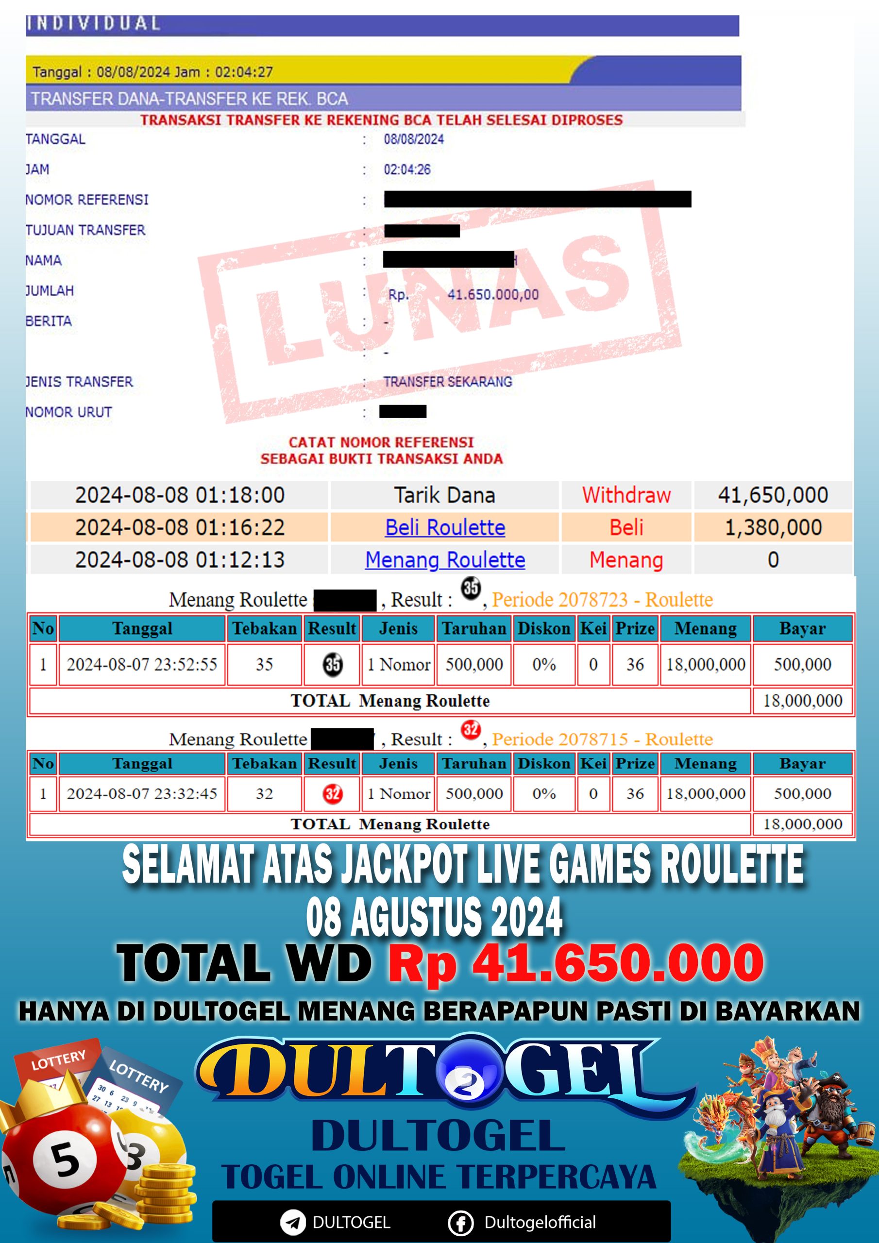 BUKTI JP DULTOGEL 08 AGUSTUS 2024