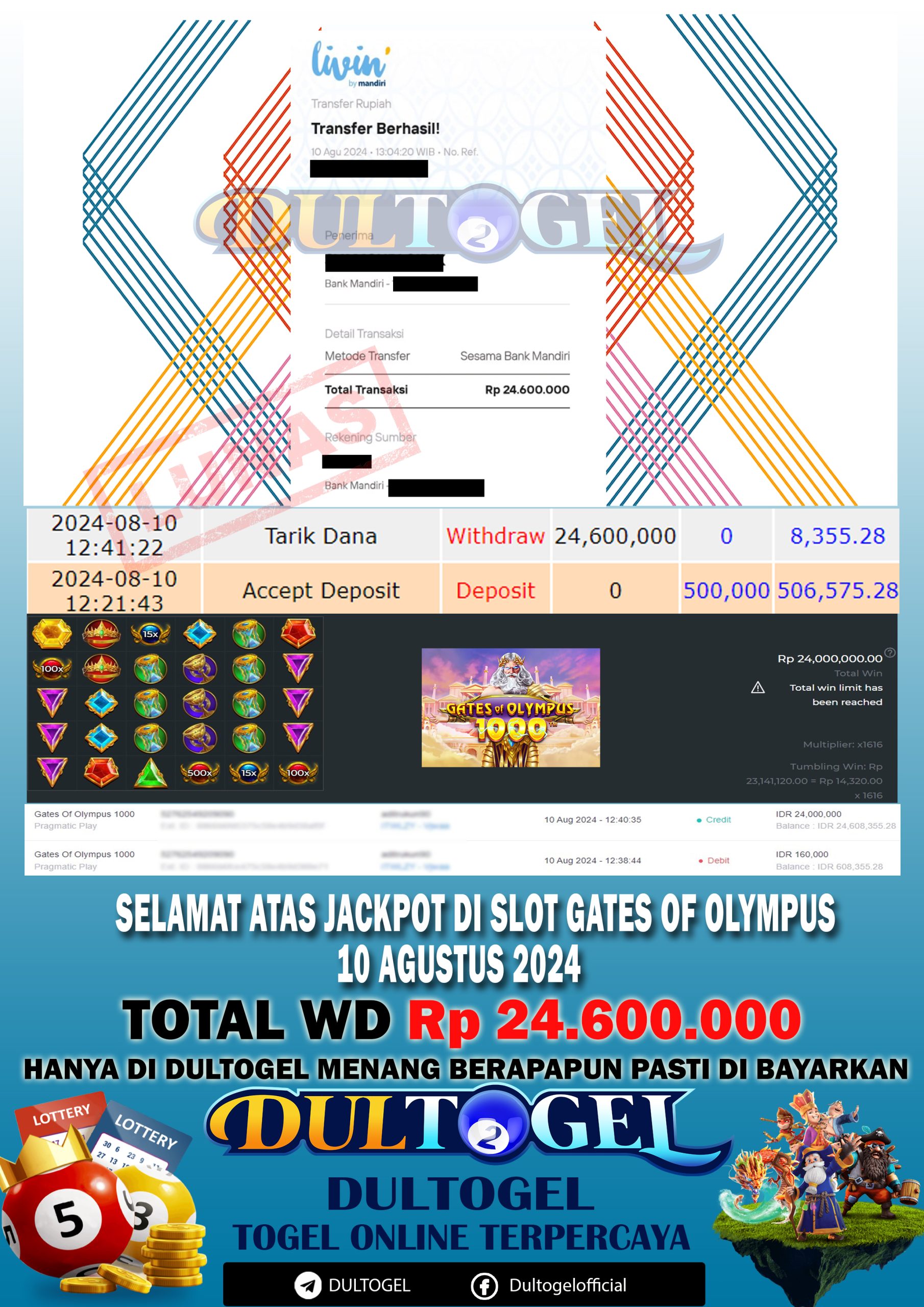 BUKTI JP DULTOGEL 10 AGUSTUS 2024