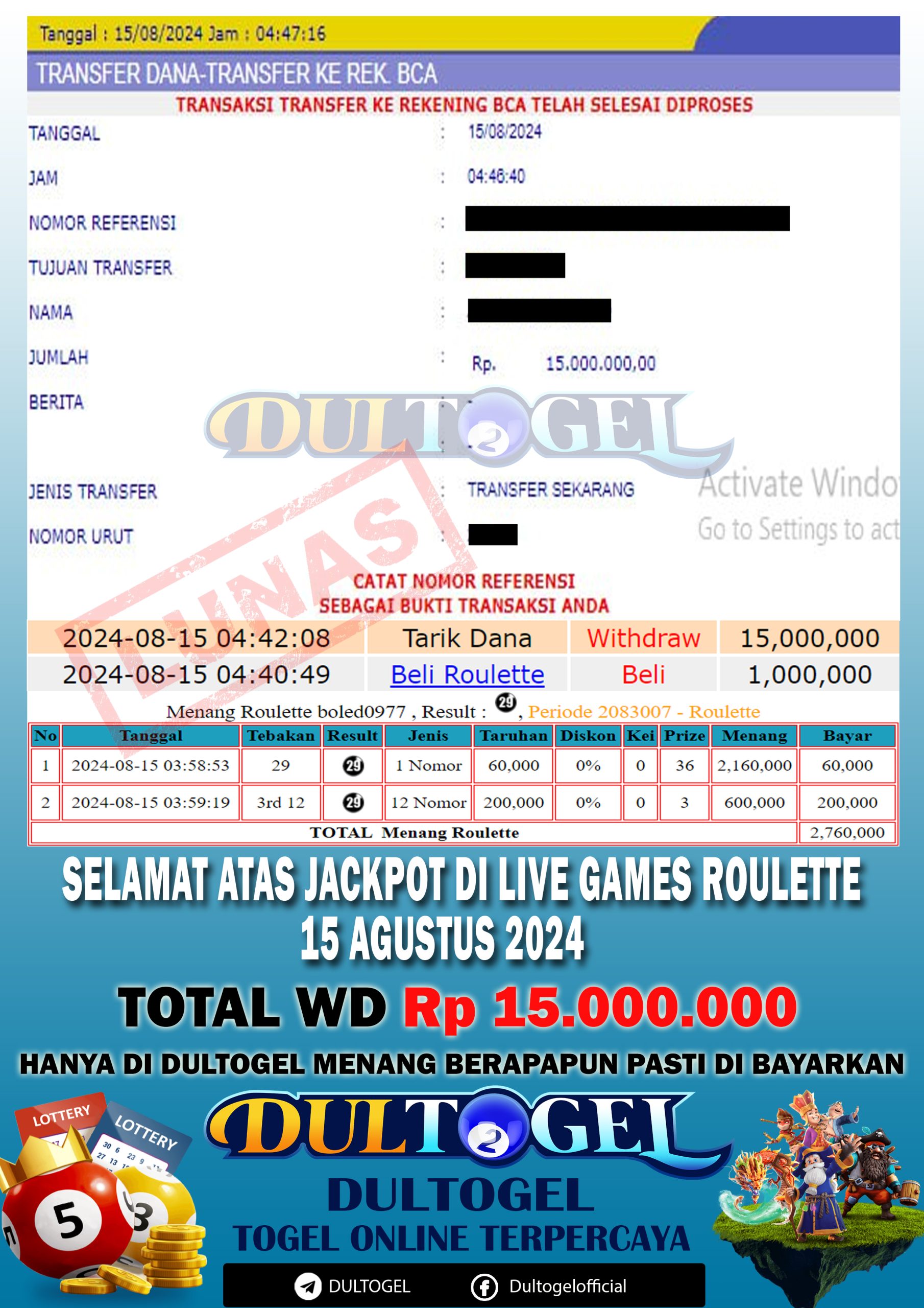 BUKTI JP DULTOGEL 15 AGUSTUS 2024