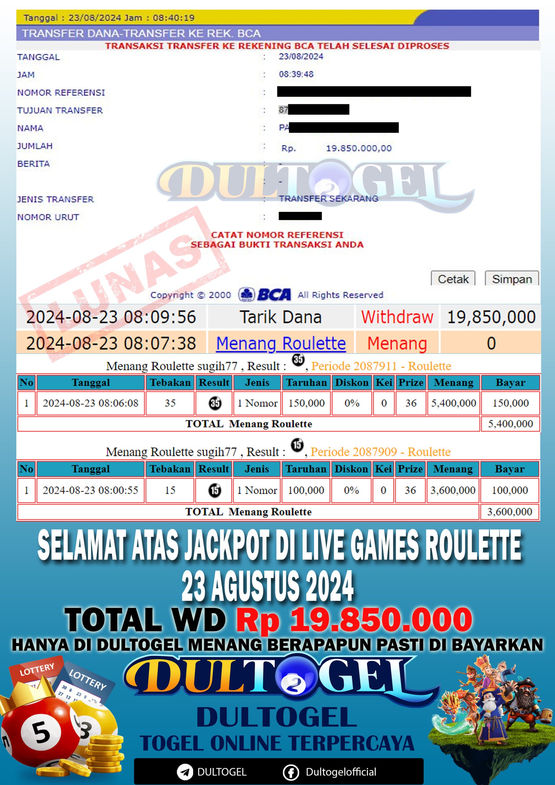 BUKTI JP DULTOGEL 23 AGUSTUS 2024